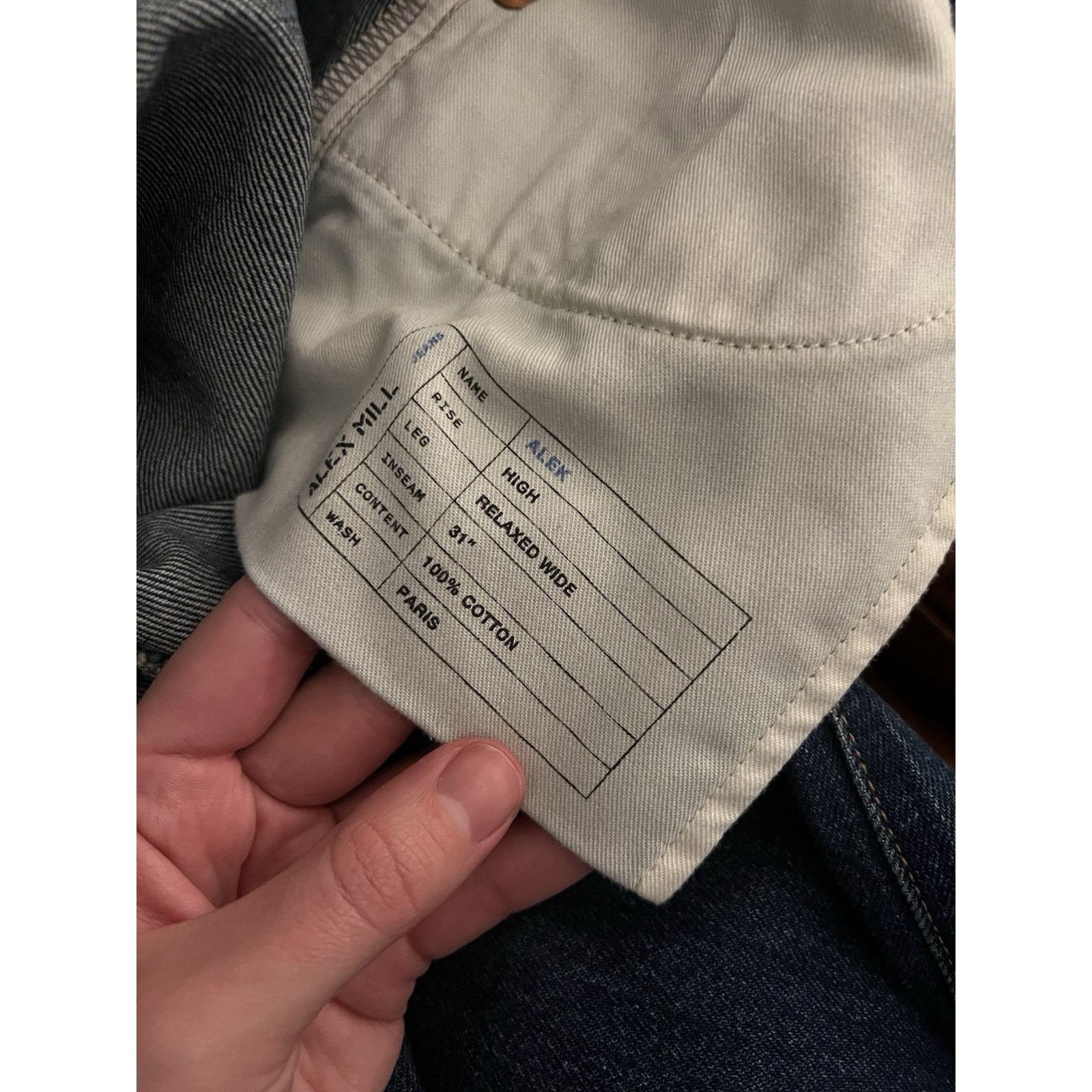 Alex Mill Alex Mill Jeans Alek Relaxed Wide Leg Pant Medium Wash 26 Size 27" / US 4 / IT 40 - 4 Thumbnail