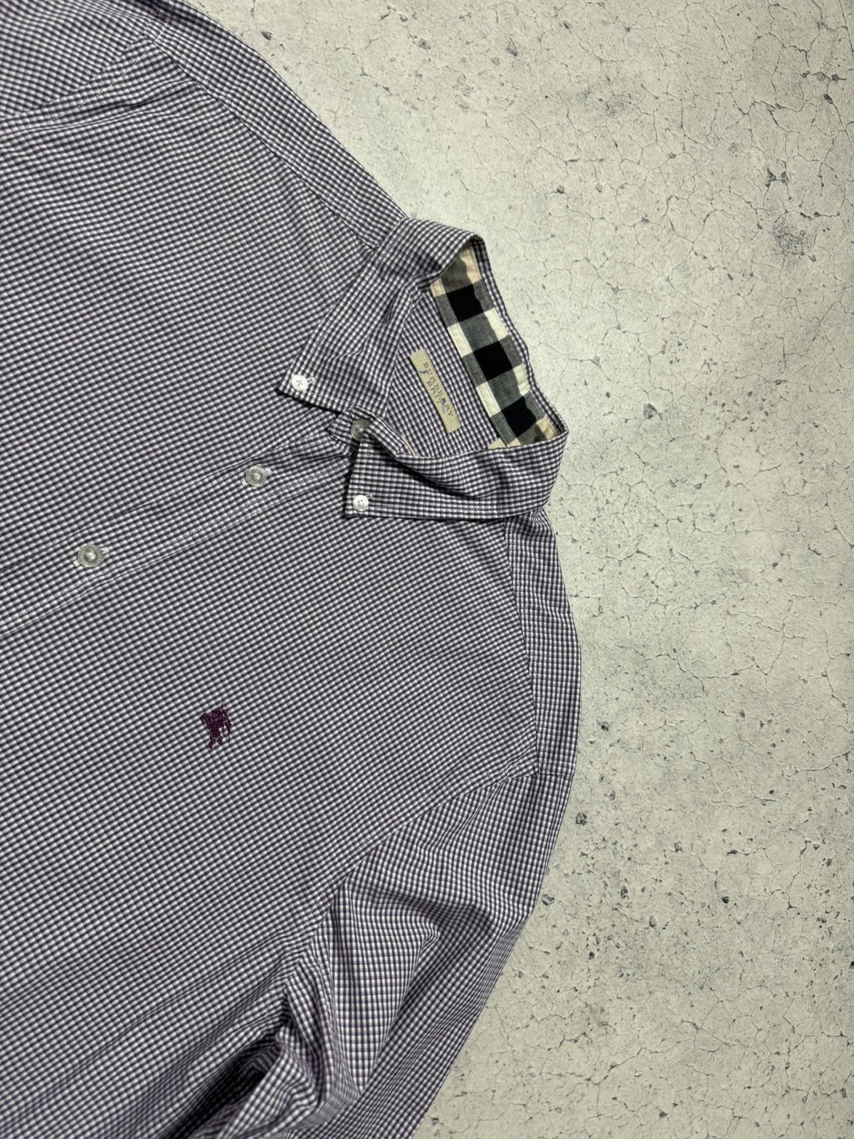 Burberry Burberry Checked Button Up Shirt Vintage Luxury Size XL Size US XL / EU 56 / 4 - 4 Thumbnail