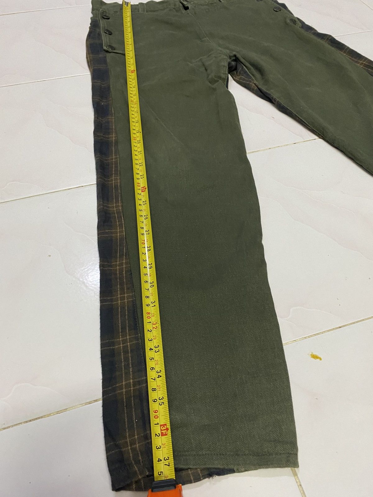 If Six Was Nine × Kapital × Needles Unbrand Shadow Plaid Patch Rebuild Pant Size US 32 / EU 48 - 12 Thumbnail