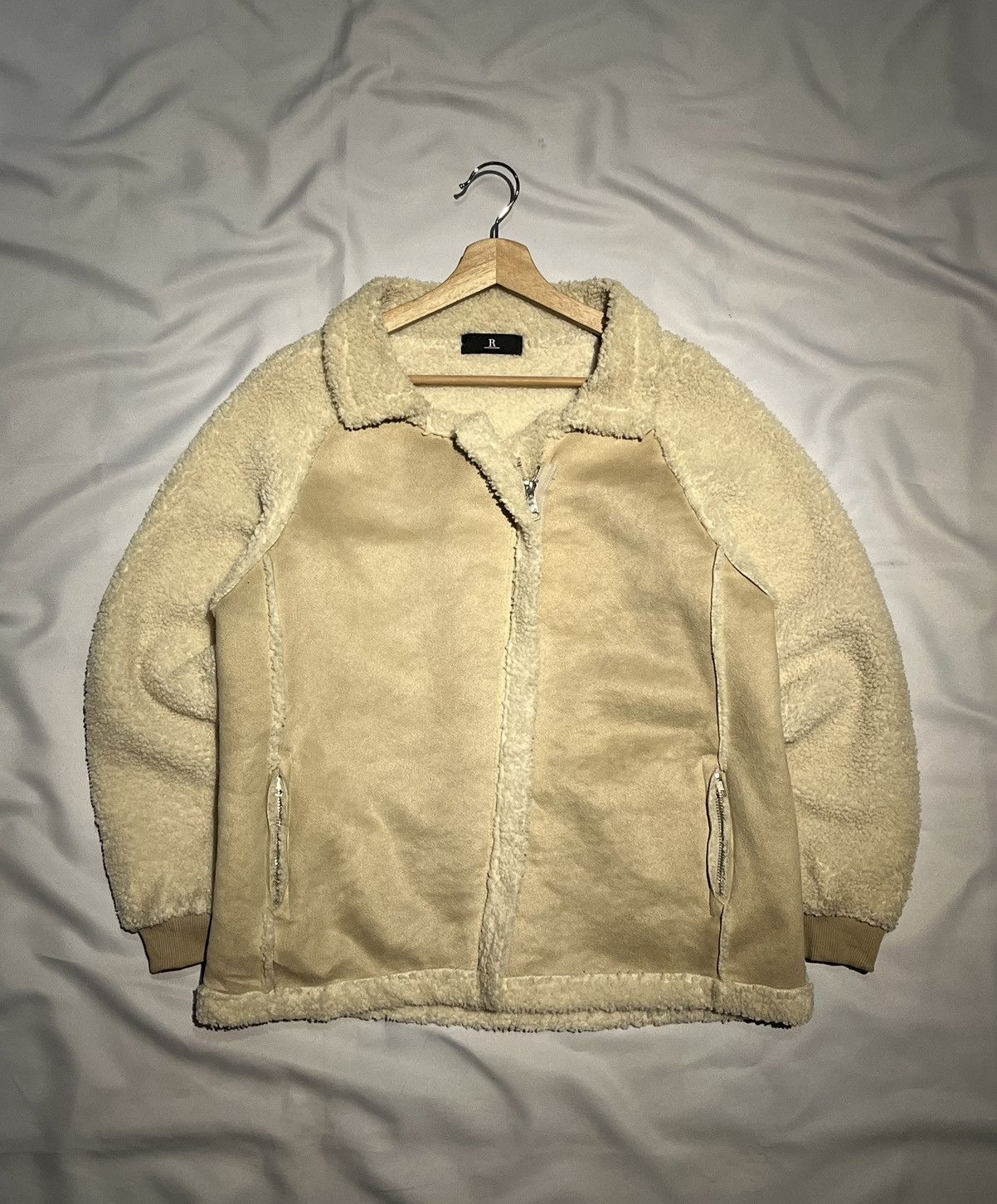 Japanese Brand R. Sherpa Fleece Jacket Cropped Women Size M / US 6-8 / IT 42-44 - 1 Thumbnail