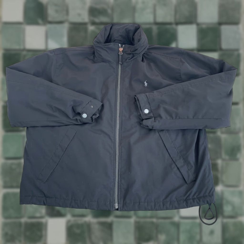 Ralph Lauren VINTAGE Ralph Lauren Polo Insulated Windbreaker Jacket Men 2XL Black Zip Away Hood Size US XXL / EU 58 / 5 - 1 Thumbnail