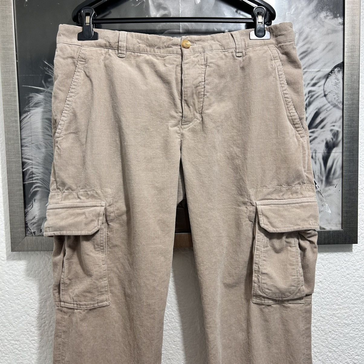 Brunello Cucinelli × Designer BRUNELLO CUCCINELLI CORDUROY CARGO PANTS Size US 34 / EU 50 - 2 Thumbnail