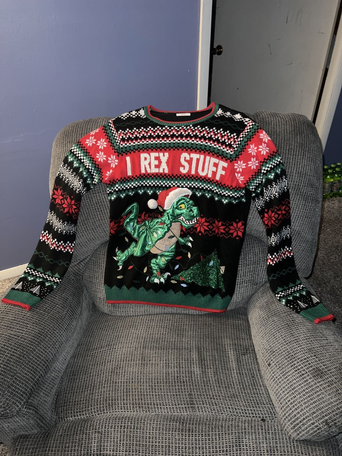 Holiday Brand Holiday Time I Rex Stuff Sweater Size US M / EU 48-50 / 2 - 1 Thumbnail
