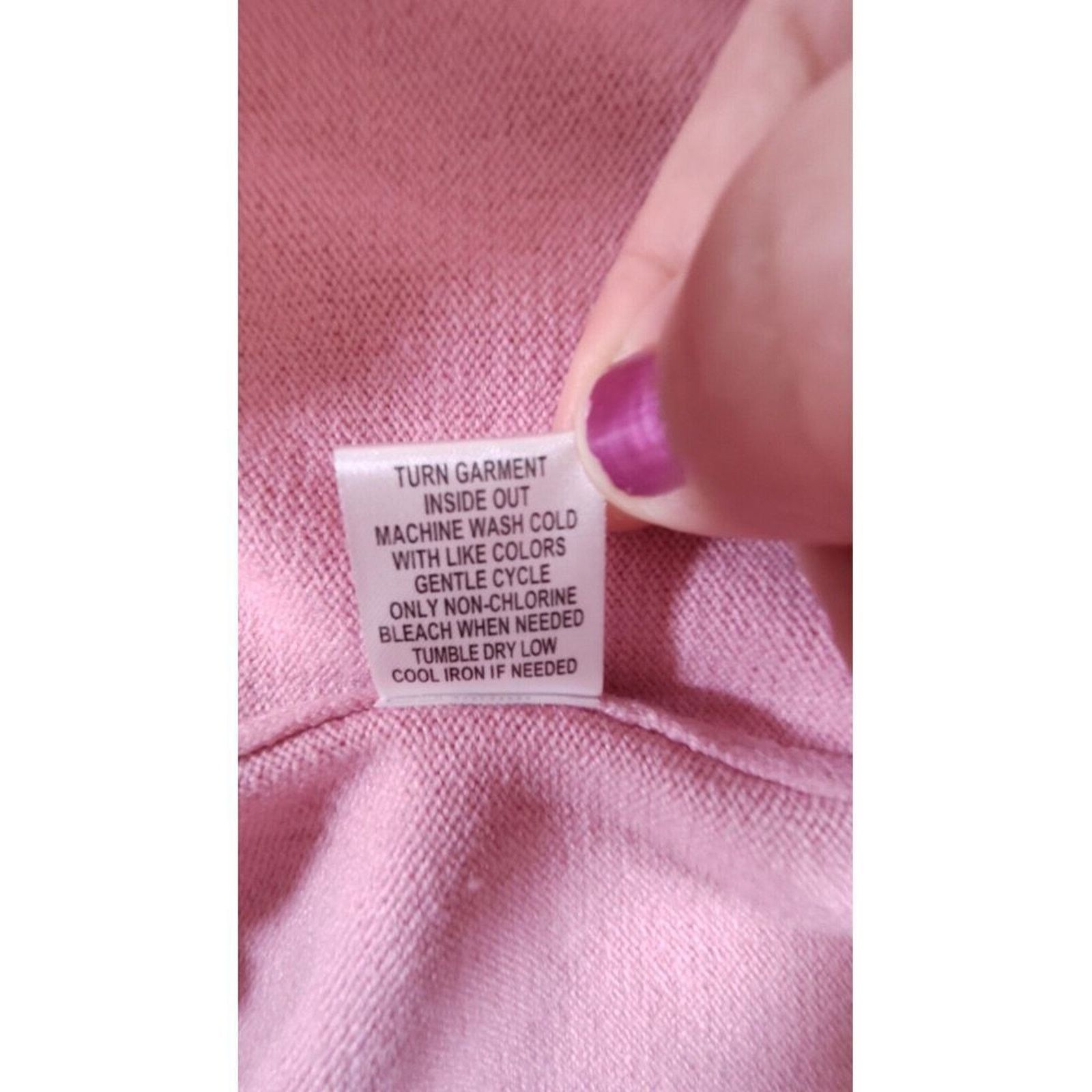& Other Stories Appleseeds VTG Women Pullover Sweater Pink Long Sleeve Large Size L / US 10 / IT 46 - 9 Thumbnail