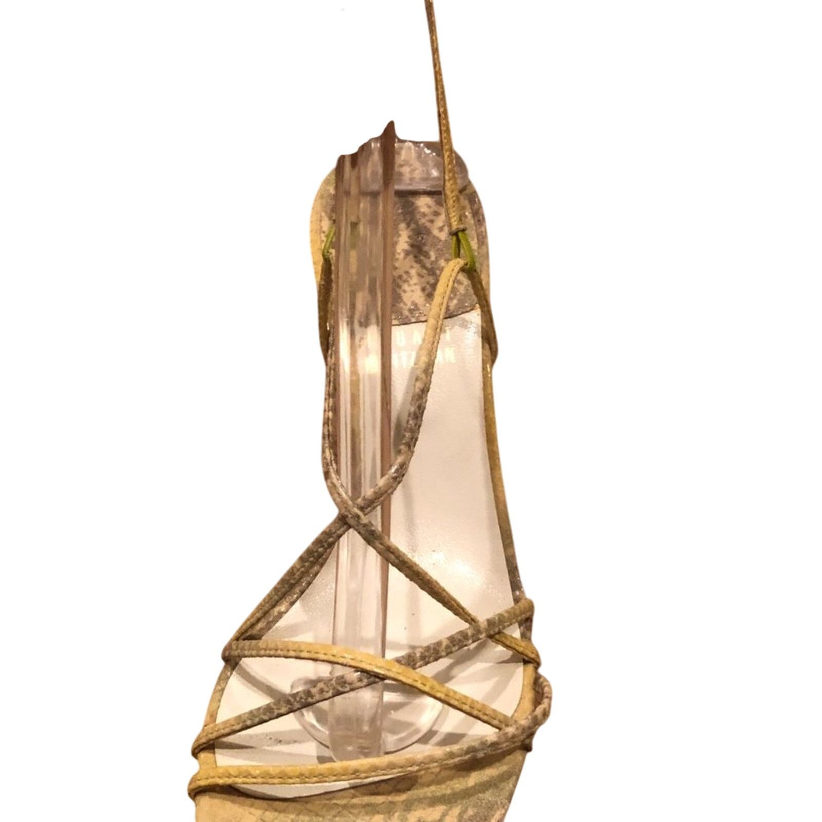 Stuart Weitzman Stuart Weitzman Lizard Leather Strappy Sandals Shoe $270 NWT Size US 8 / IT 38 - 5 Thumbnail