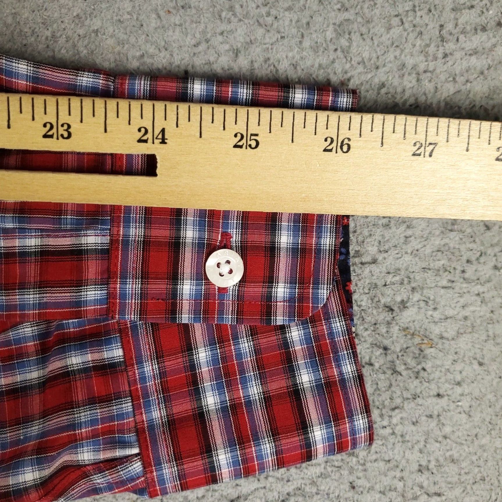 Ariat Ariat Shirt Mens 2XL Red Plaid Button-Up Long Sleeve Casual Shirt - Cotton Blend, Button-Down Collar, Regular Fit, Mens Size US XXL / EU 58 / 5 - 6 Thumbnail