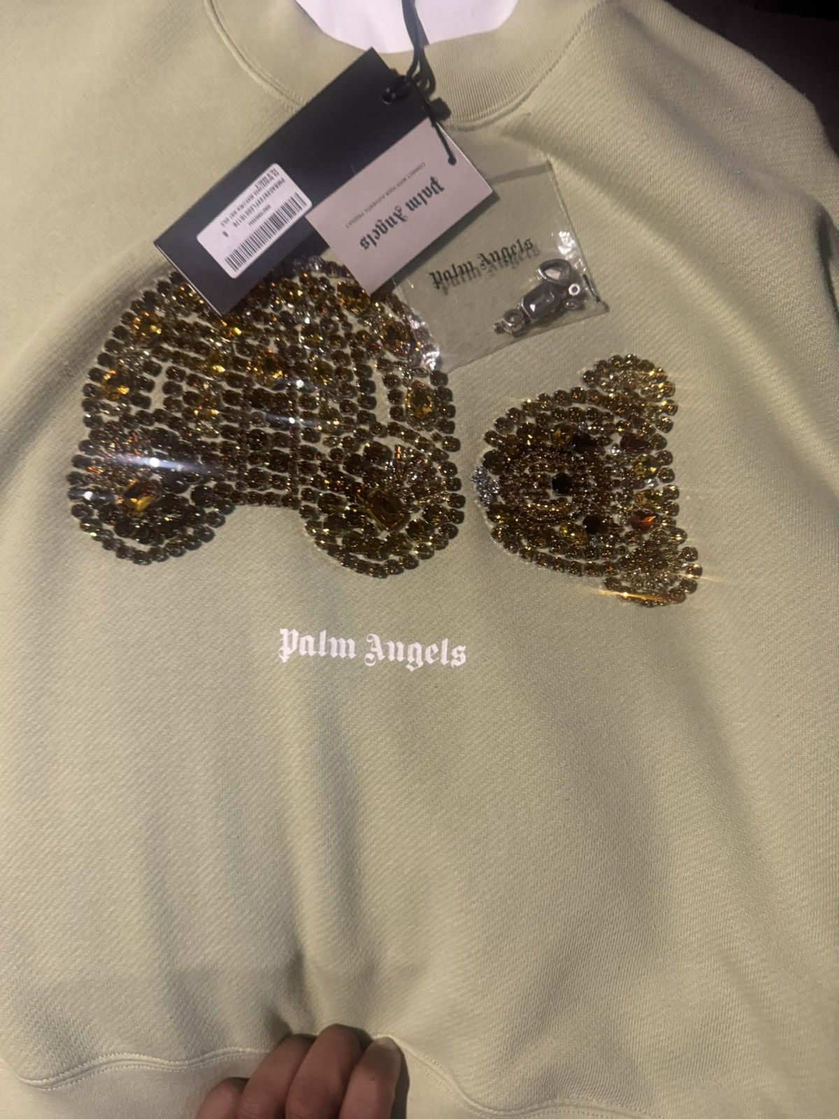 Palm Angels PALM ANGELS RHINESTONES BEAR SWEATSHIRT Size US S / EU 44-46 / 1 - 3 Thumbnail