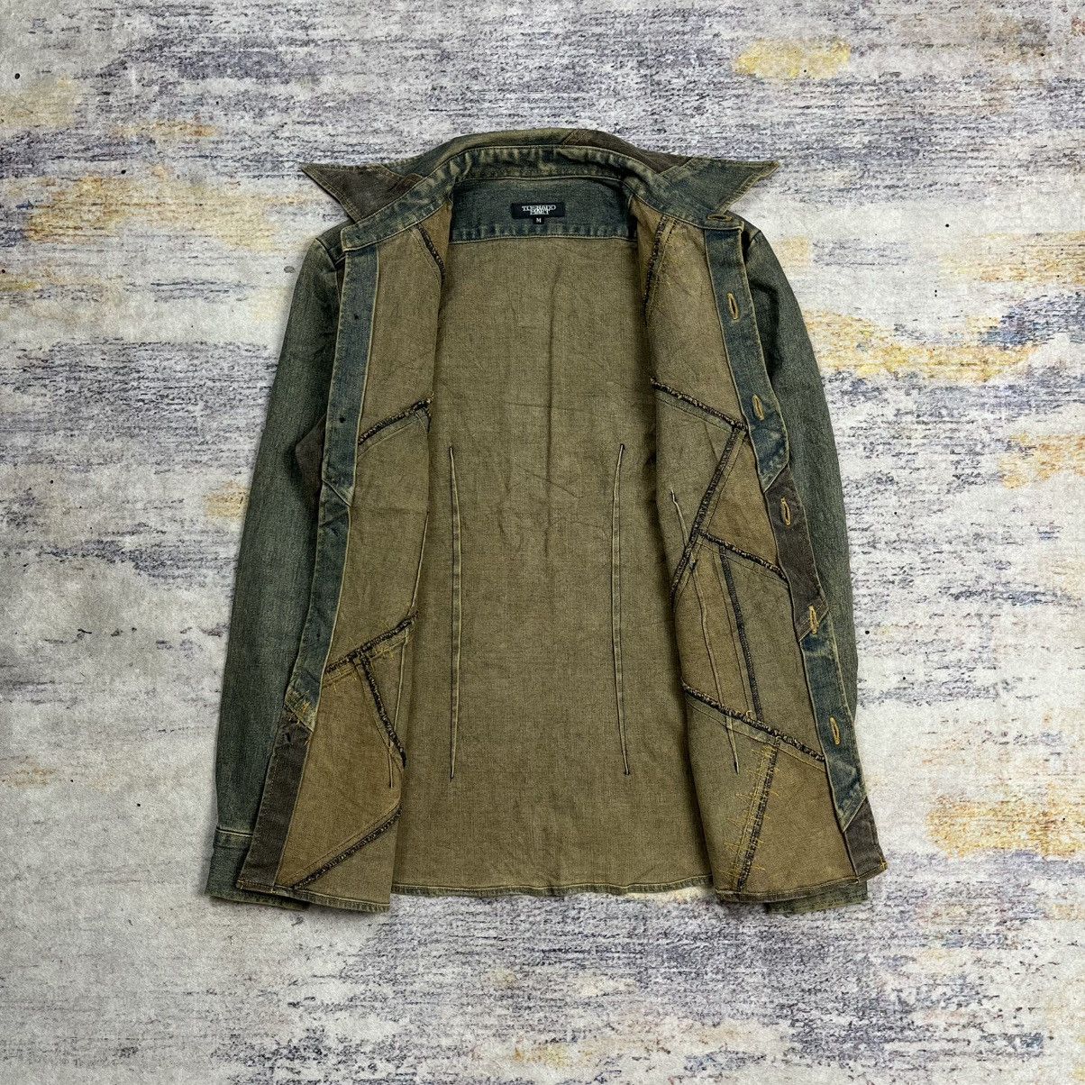 Tornado Mart Tornado Mart panelled mudwash denim jacket lgb vkei style Size US M / EU 48-50 / 2 - 7 Thumbnail