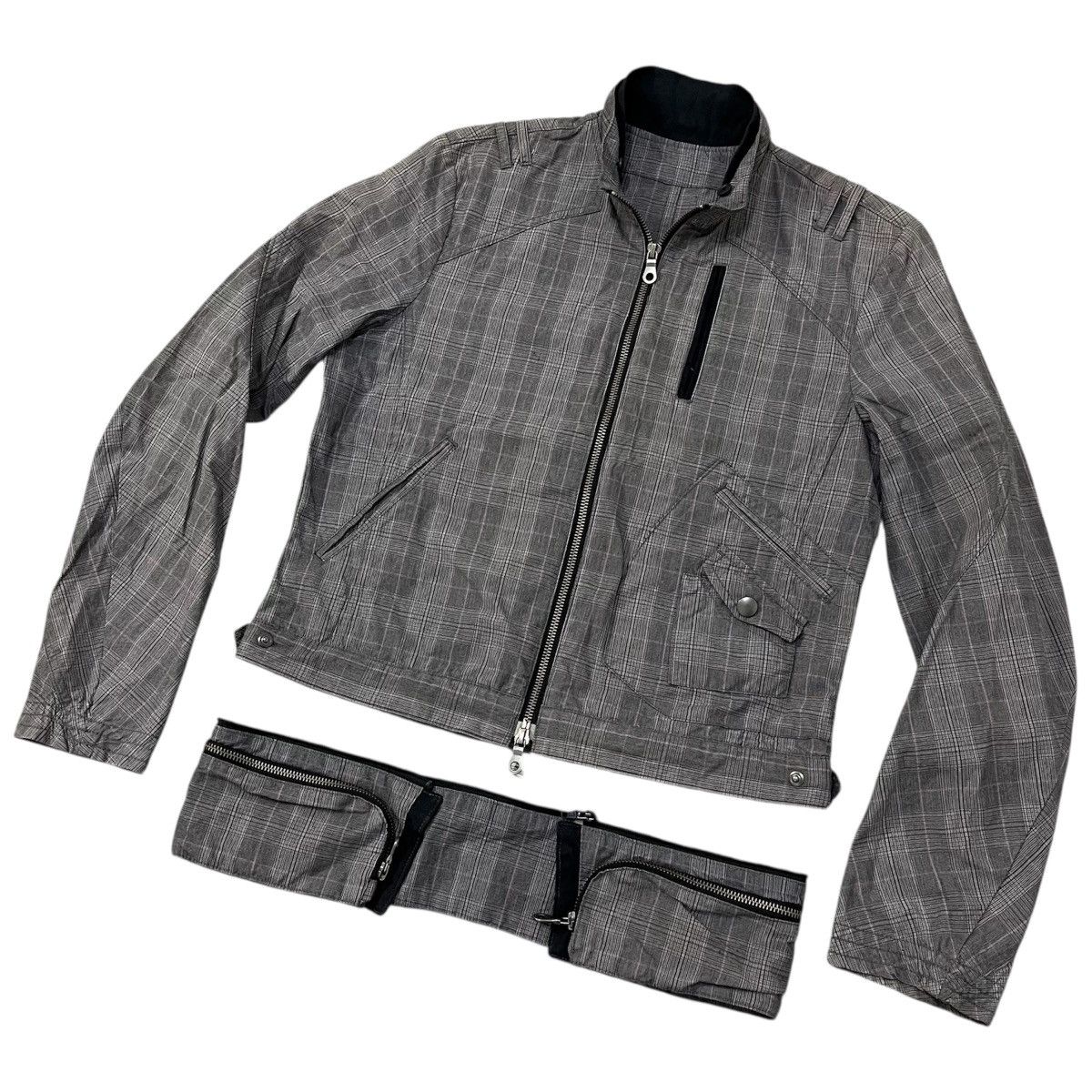 Japanese Brand × PPFM 🏁 PPFM Bikers Jacket Tartan Size US M / EU 48-50 / 2 - 1 Thumbnail