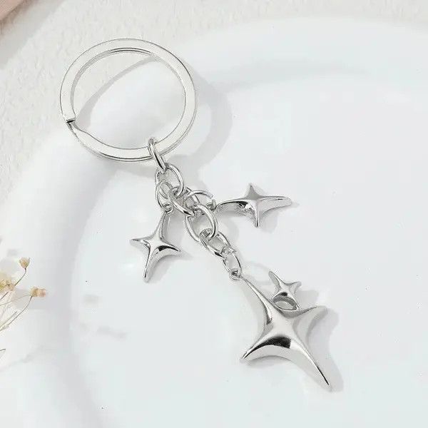 VIBE 4 Point Star Keychain Size ONE SIZE - 8 Thumbnail