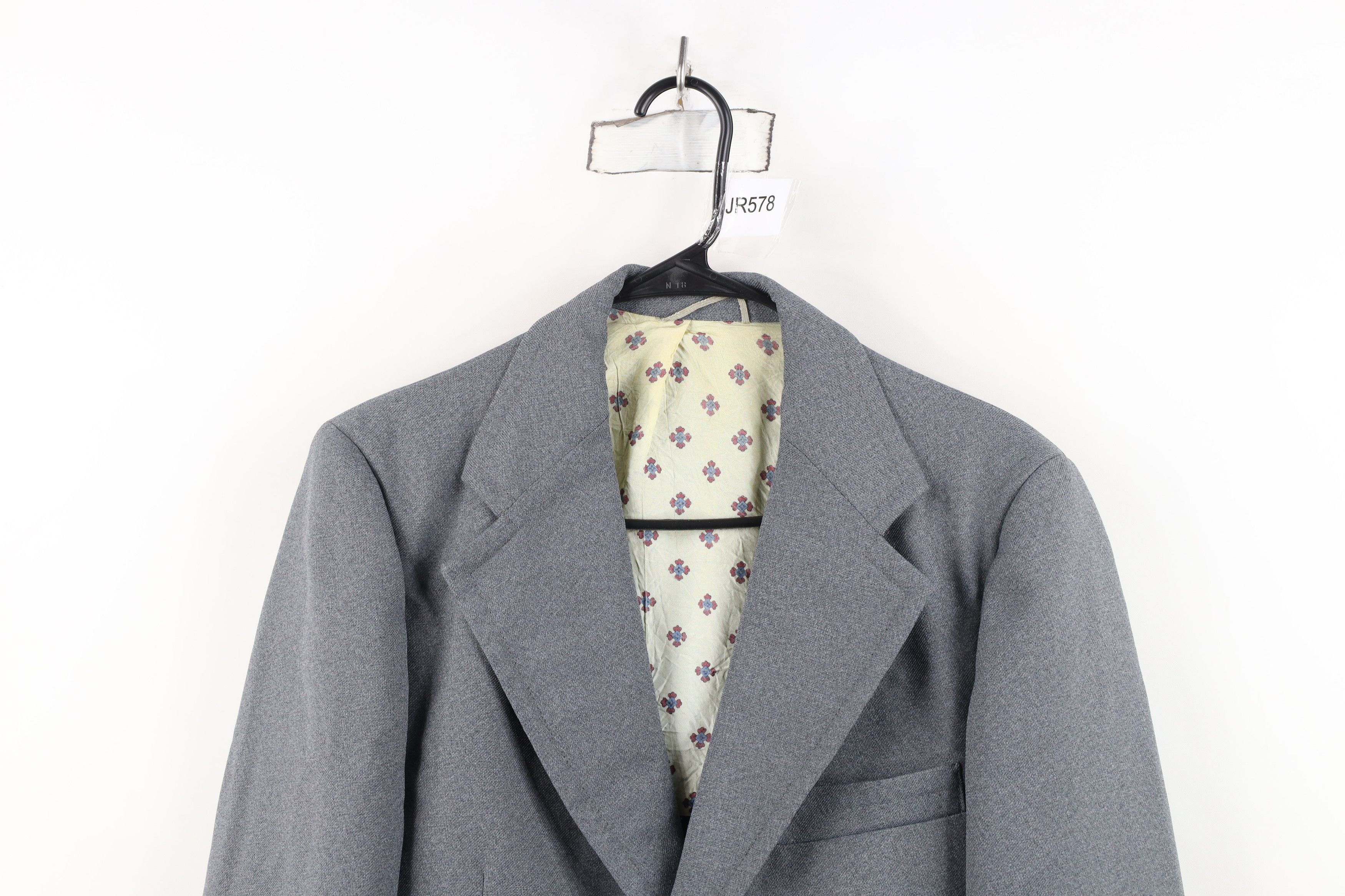 Vintage Vintage 70s Streetwear Suit Coat Blazer Jacket Heather Gray Size US L / EU 52-54 / 3 - 2 Thumbnail