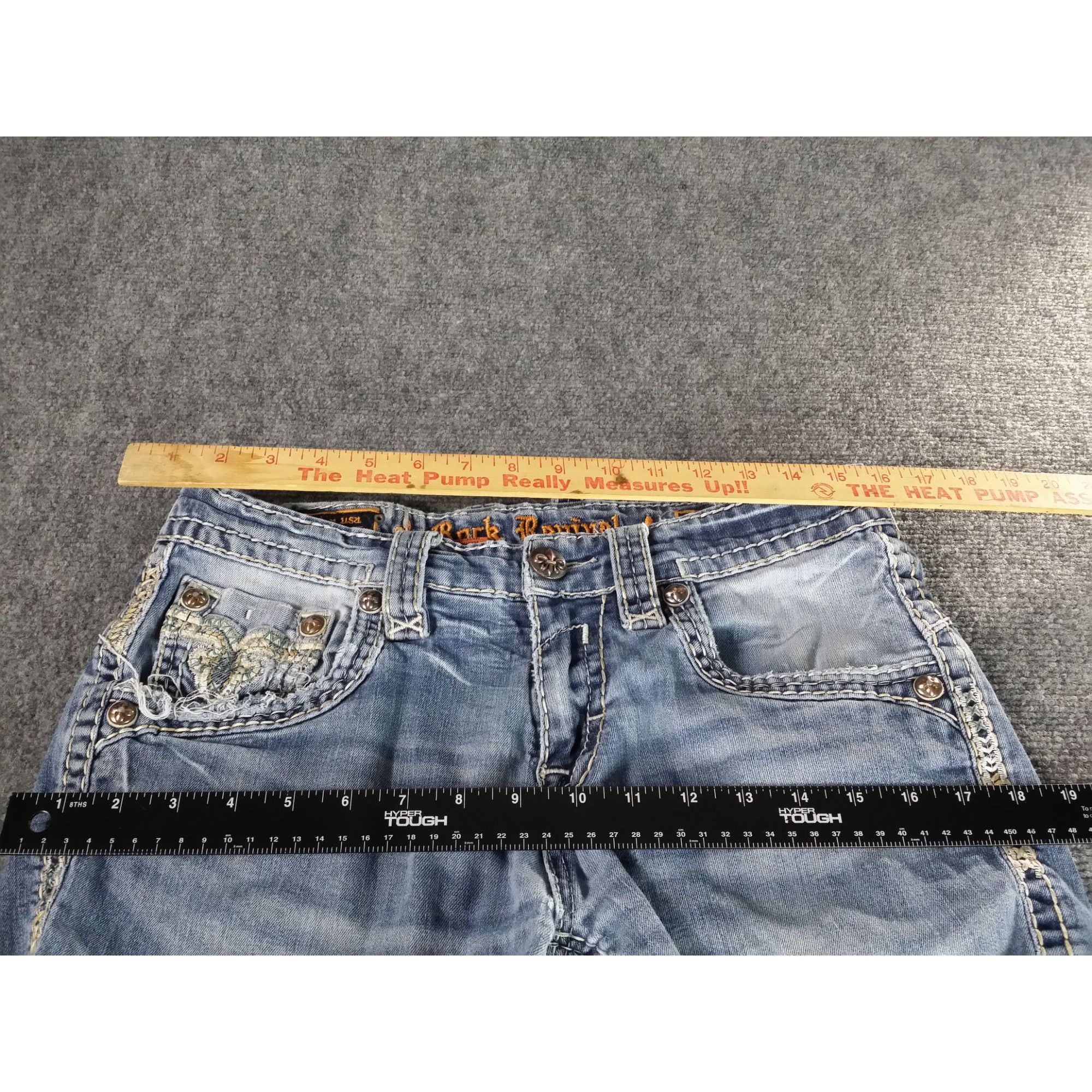 Rock Revival Rock Revival Emmitt Slim Straight Reworked Shorts Women Sz 3 Size 32" / US 10 / IT 46 - 3 Thumbnail