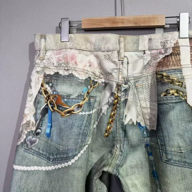 Acne Studios Acne Studios Curved Lace 3D Printed Jeans Size US 32 / EU 48 - 4 Thumbnail
