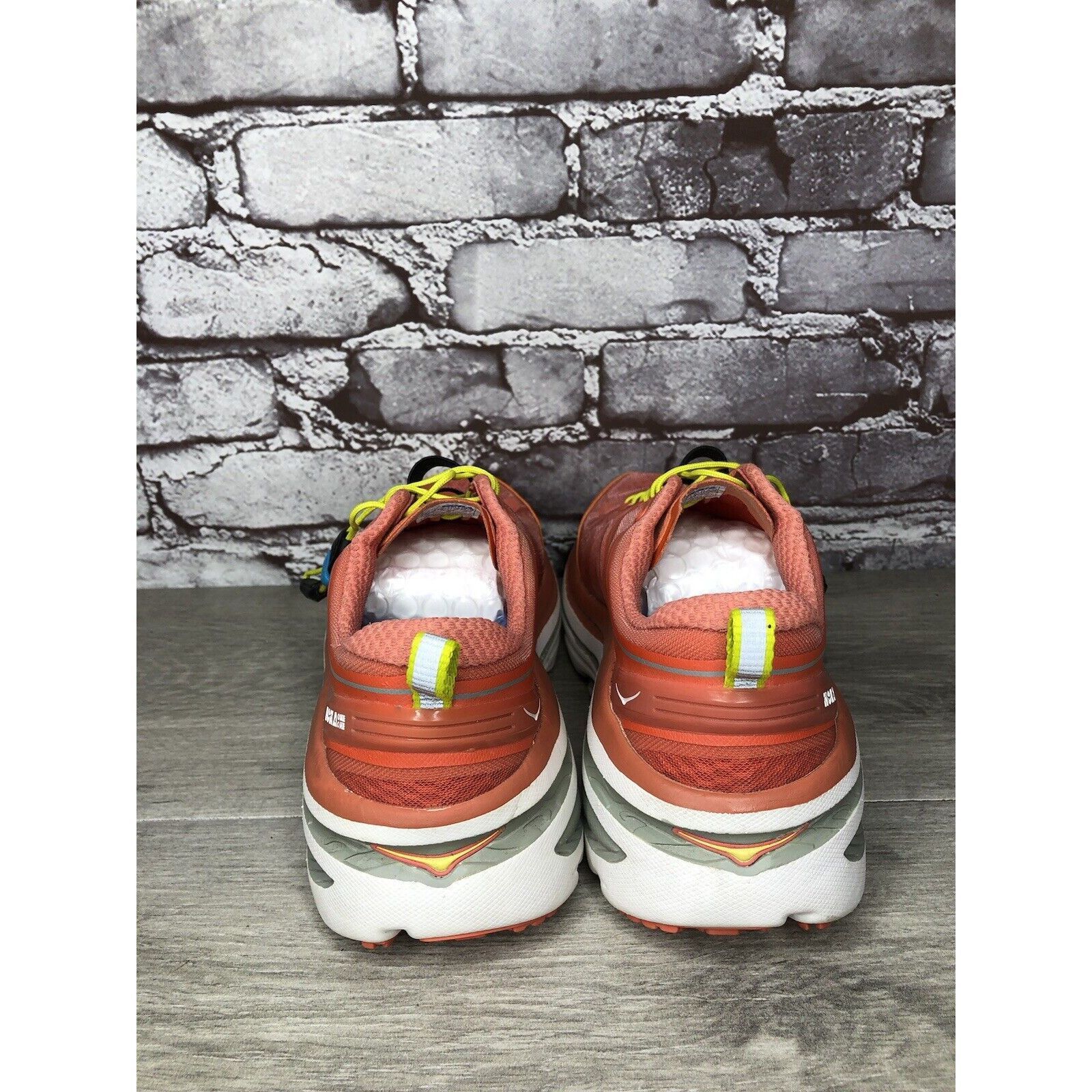 Hoka Hoka One One Bondi 3 Coral Orange Synthetic Lace Up Gym Runn Size US 7.5 / IT 37.5 - 5 Thumbnail