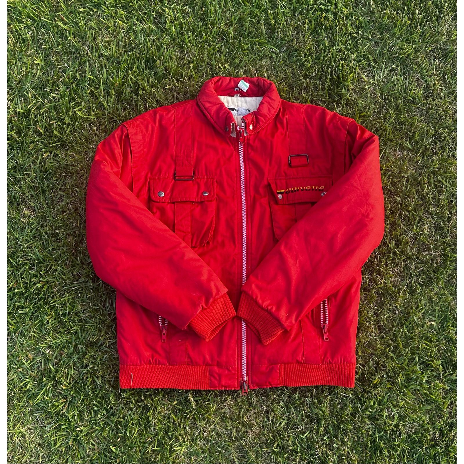 Other Made in USA, vintage 80s style Corvette Red Jacket Size US M / EU 48-50 / 2 - 2 Thumbnail