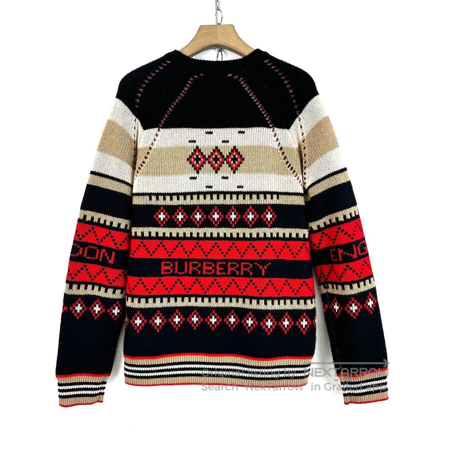Burberry Burberry Men's Vintage Cashmere Crewneck Sweater. Size US S / EU 44-46 / 1 - 2 Thumbnail