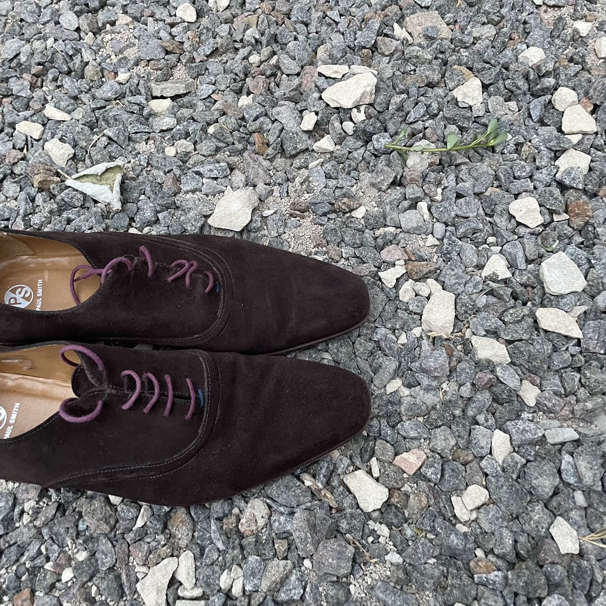 Paul Smith 9 PAUL SMITH Brown Suede Leather Hand Made Derby Shoes Size US 9 / EU 42 - 3 Thumbnail