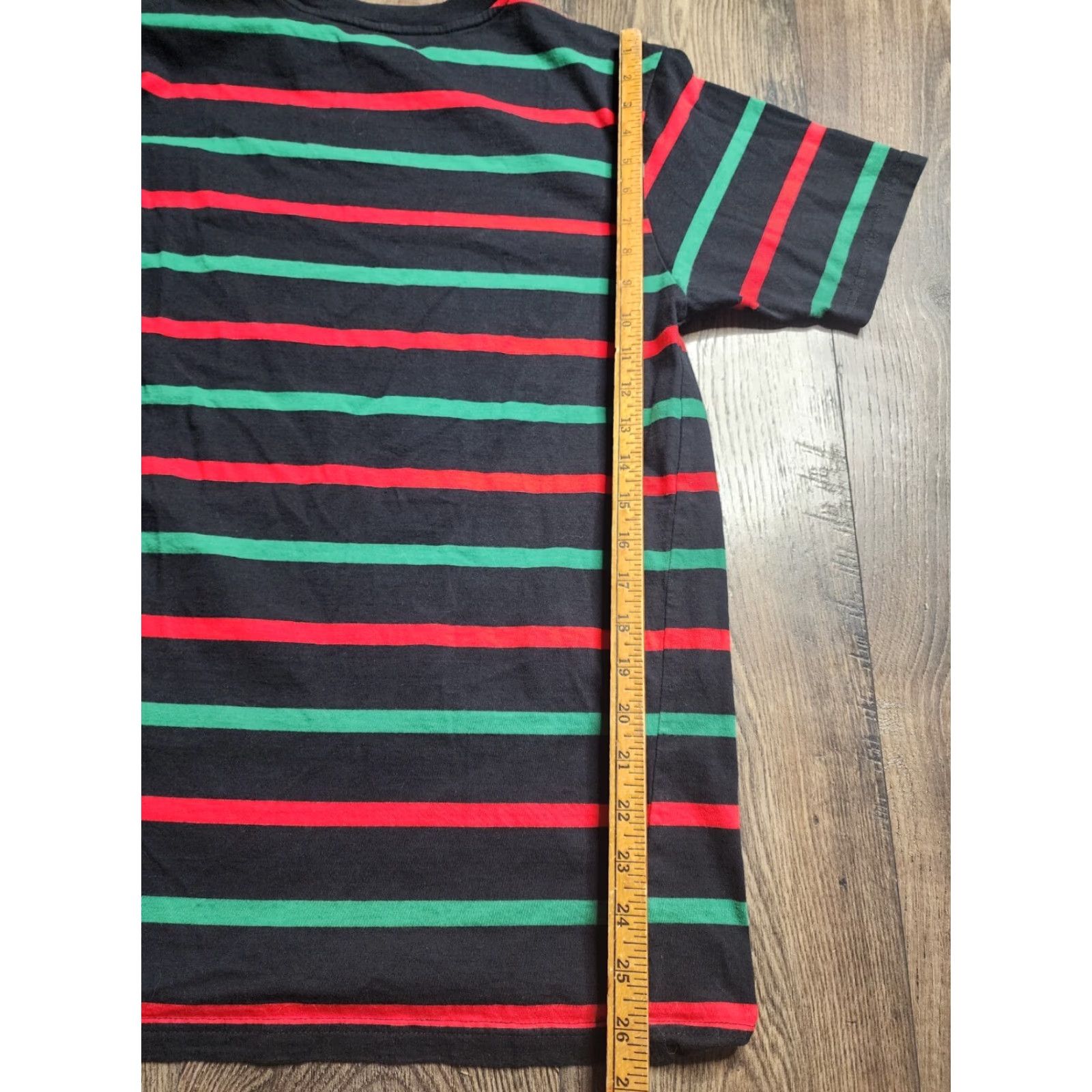 DGK DGK Shirt Mens M Black Striped Embroidered Logo T-Shirt Halloween Horror 80s 90s Grunge Movie Outdoor Size US M / EU 48-50 / 2 - 3 Thumbnail
