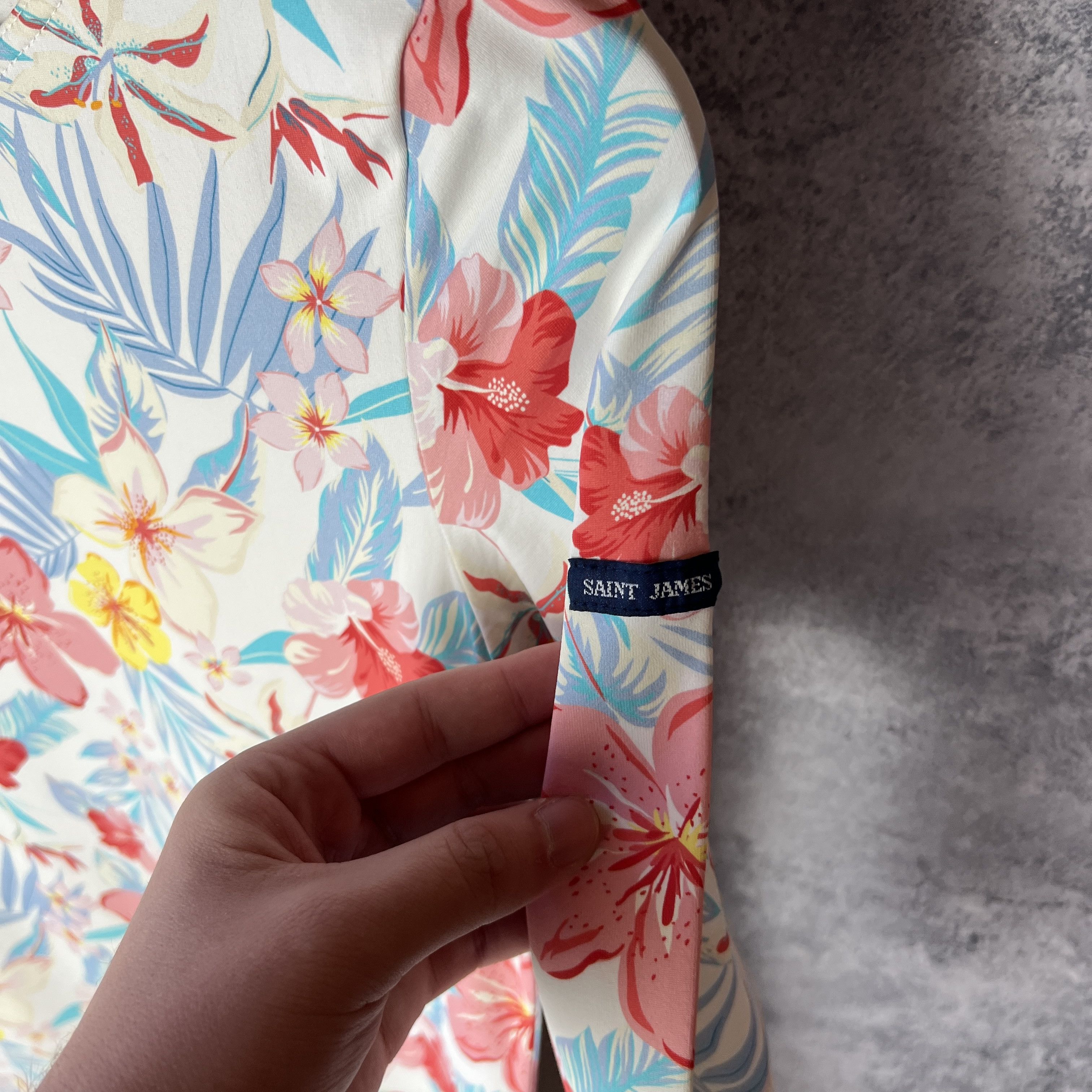 Saint James × Vintage Saint James Women's Dress Flowers Size 8 Polyamide Size M / US 6-8 / IT 42-44 - 4 Thumbnail