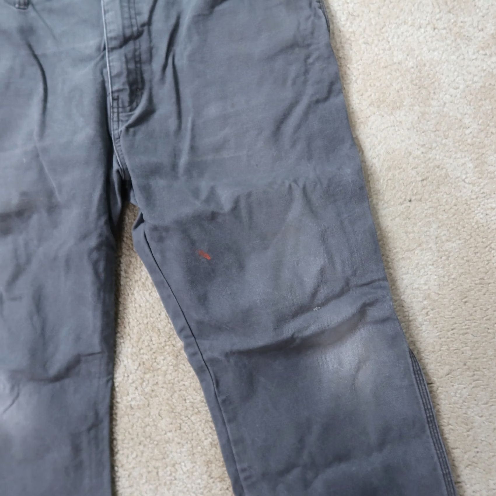 Dickies Dickies Carpenter Pants Men's 36x30 Gray Distressed Workwear Regular Straight Belt Loops 36 Regular Mens Size US 36 / EU 52 - 2 Thumbnail