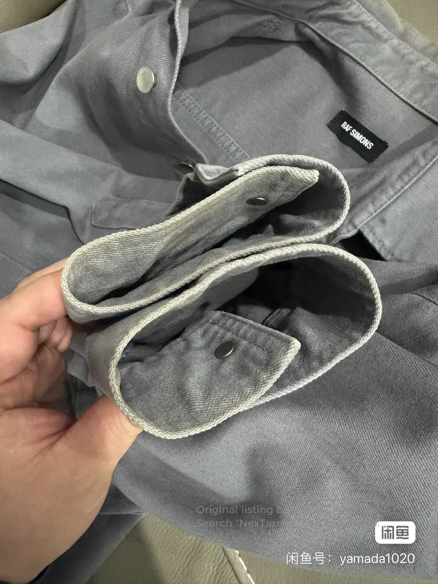 Raf Simons Raf Simons Gray Denim Shirt Jacket. Size US XL / EU 56 / 4 - 6 Thumbnail