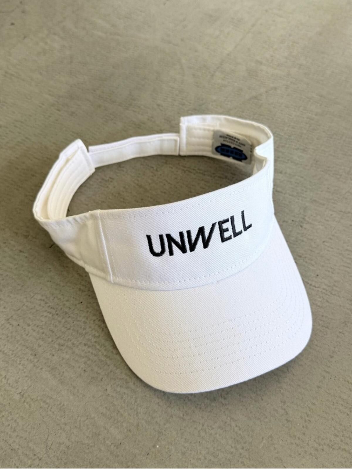 Other UNWELL / White Visor Hat / Adjustable Funny Graphic Size ONE SIZE - 1 Thumbnail