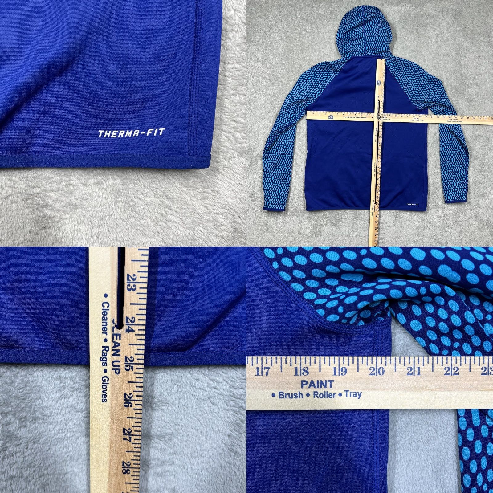 Nike Nike Therma-Fit Hoodie Women's M Blue Just Do It Graphic Pullover All Seasons Sports Regular Size M / US 6-8 / IT 42-44 - 8 Thumbnail
