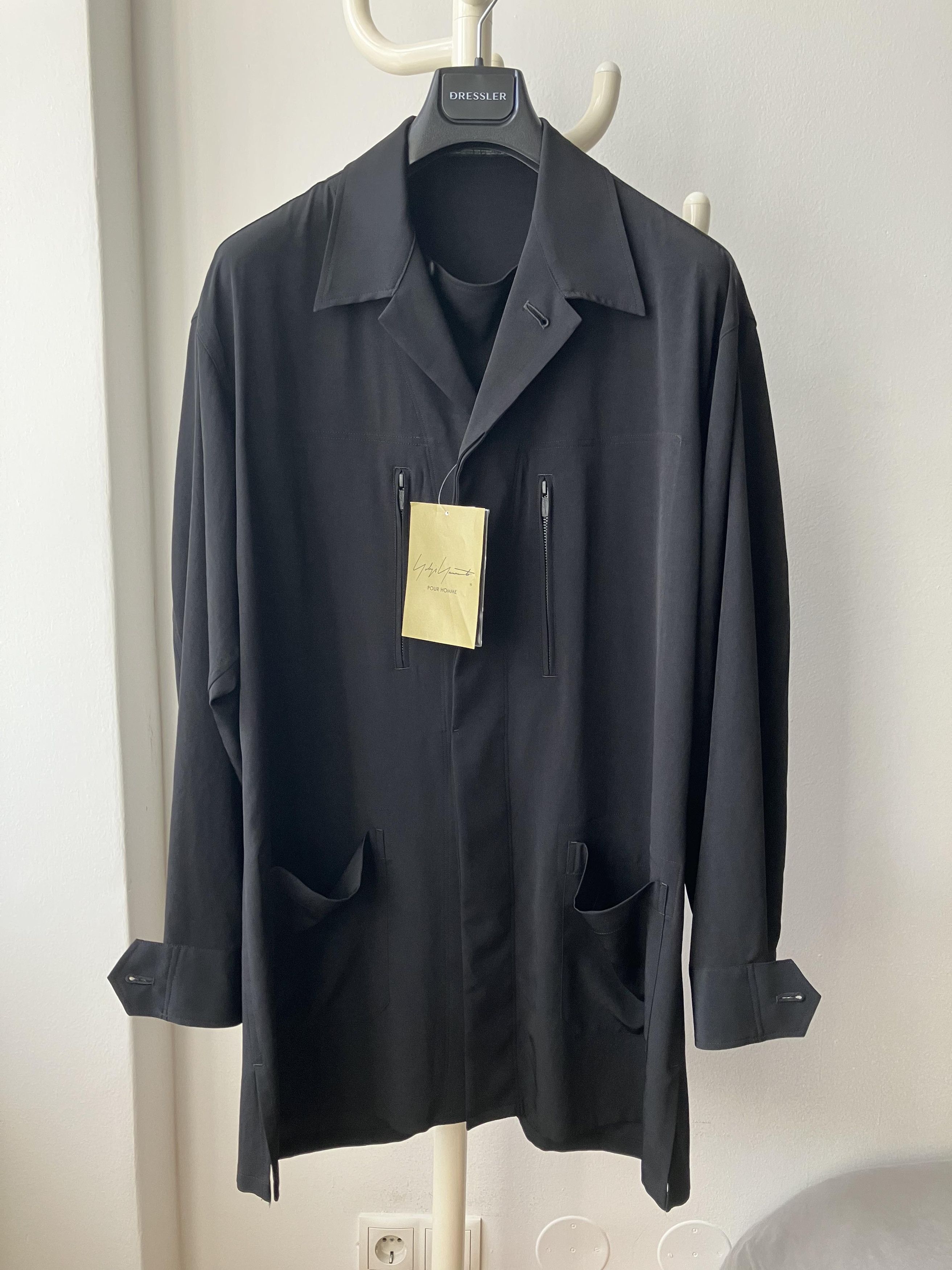 Yohji Yamamoto Yohji Yamamoto Pour Homme Tuxedo Shirt Jacket Size US M / EU 48-50 / 2 - 1 Thumbnail