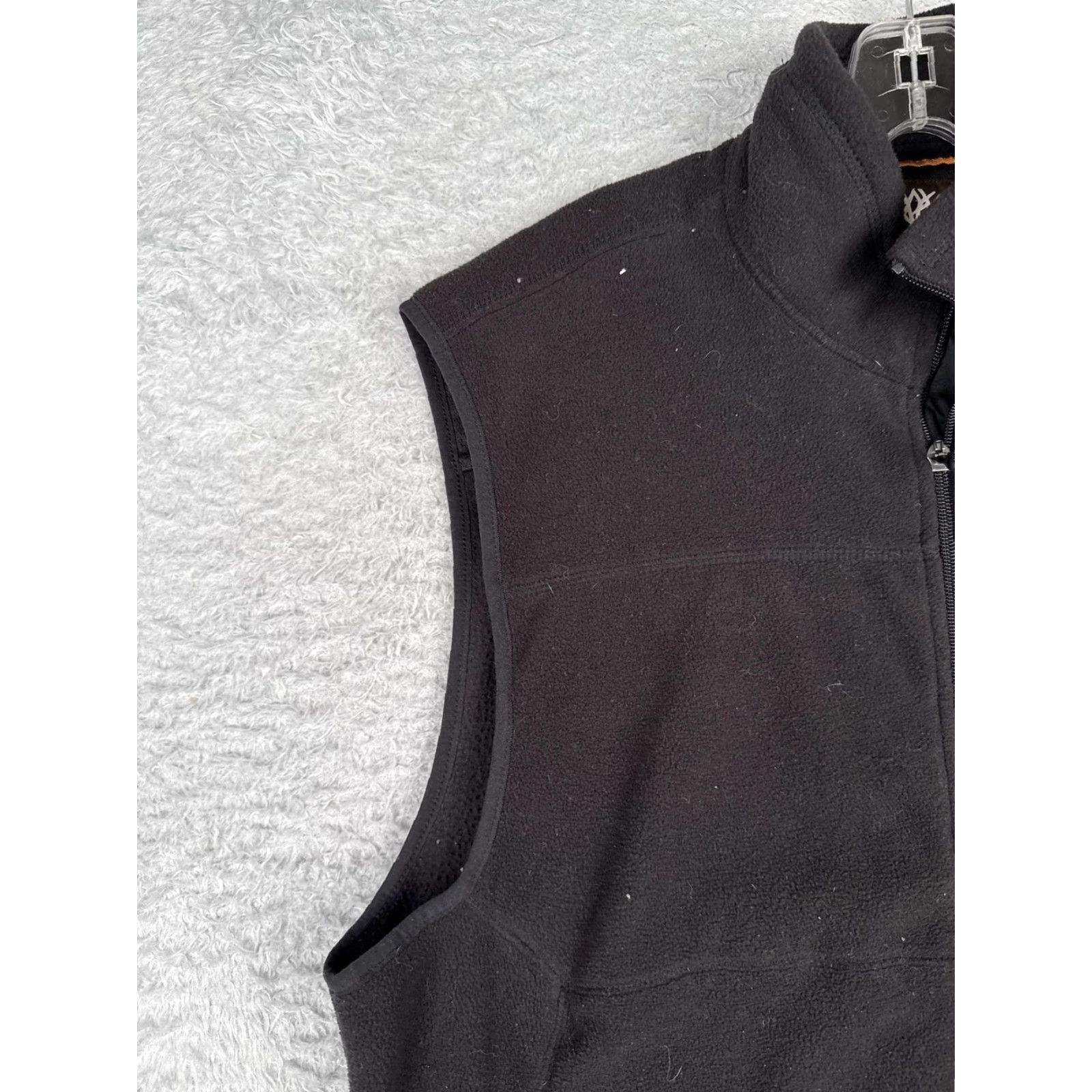 Timberland Timberland Vest Mens Large Black Fleece Zip Front Outdoor Pockets Size US L / EU 52-54 / 3 - 5 Thumbnail