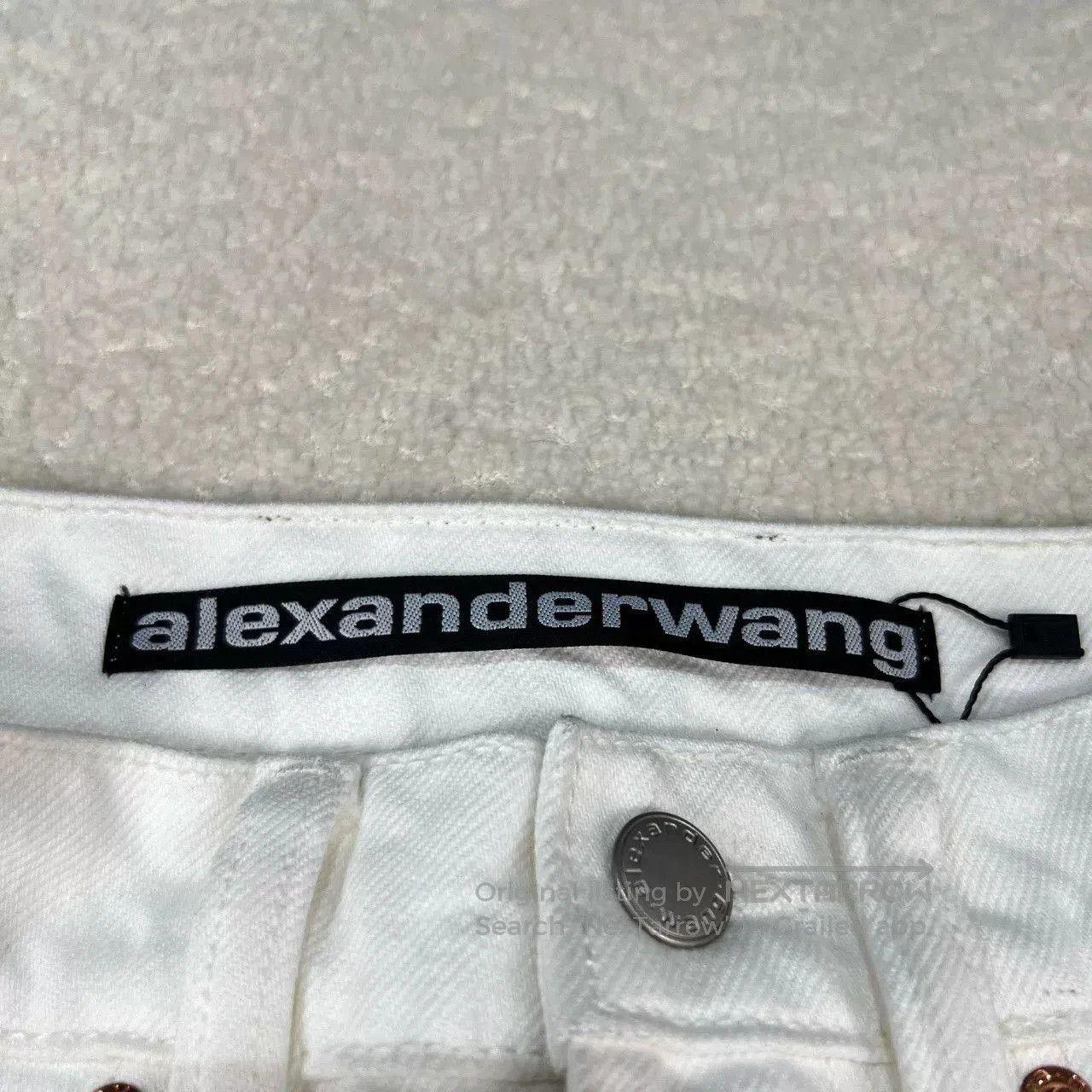 Alexander Wang Alexander Wang White Leather Label Denim Pants. Size 23" - 6 Thumbnail