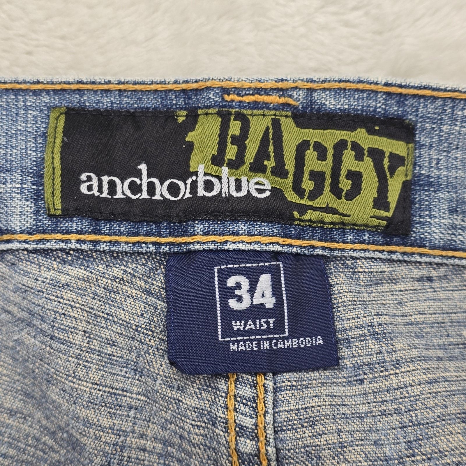 Anchor Blue Vintage Anchor Blue Baggy Shorts Mens 34 (Fits 36x12) Jorts Size US 36 / EU 52 - 6 Thumbnail