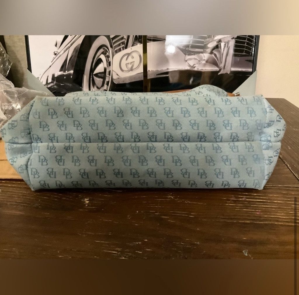 Dooney & Bourke Dooney & Bourke Light Blue Monogram Shoulder Bag | DB Logo Size ONE SIZE - 10 Thumbnail
