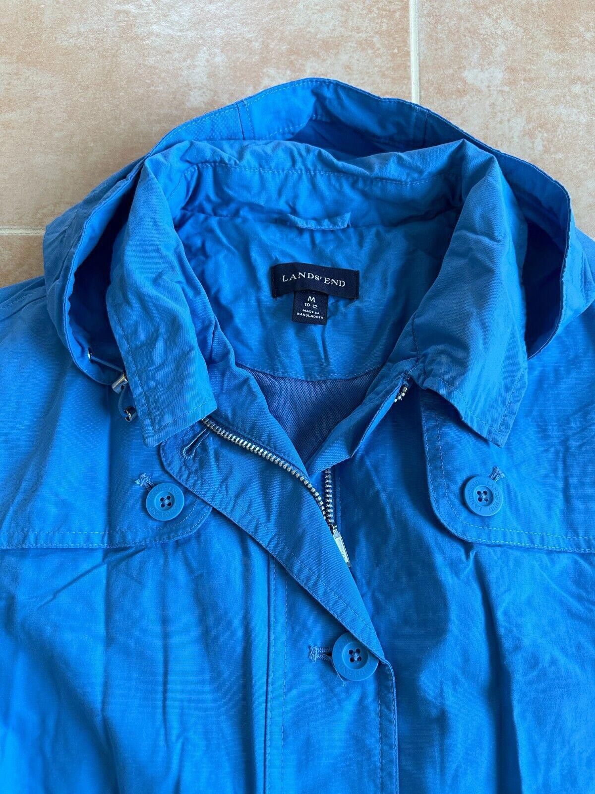 Lands' End Lands' End Blue Rain Jacket Women sz M /10-12 Size M / US 6-8 / IT 42-44 - 4 Thumbnail