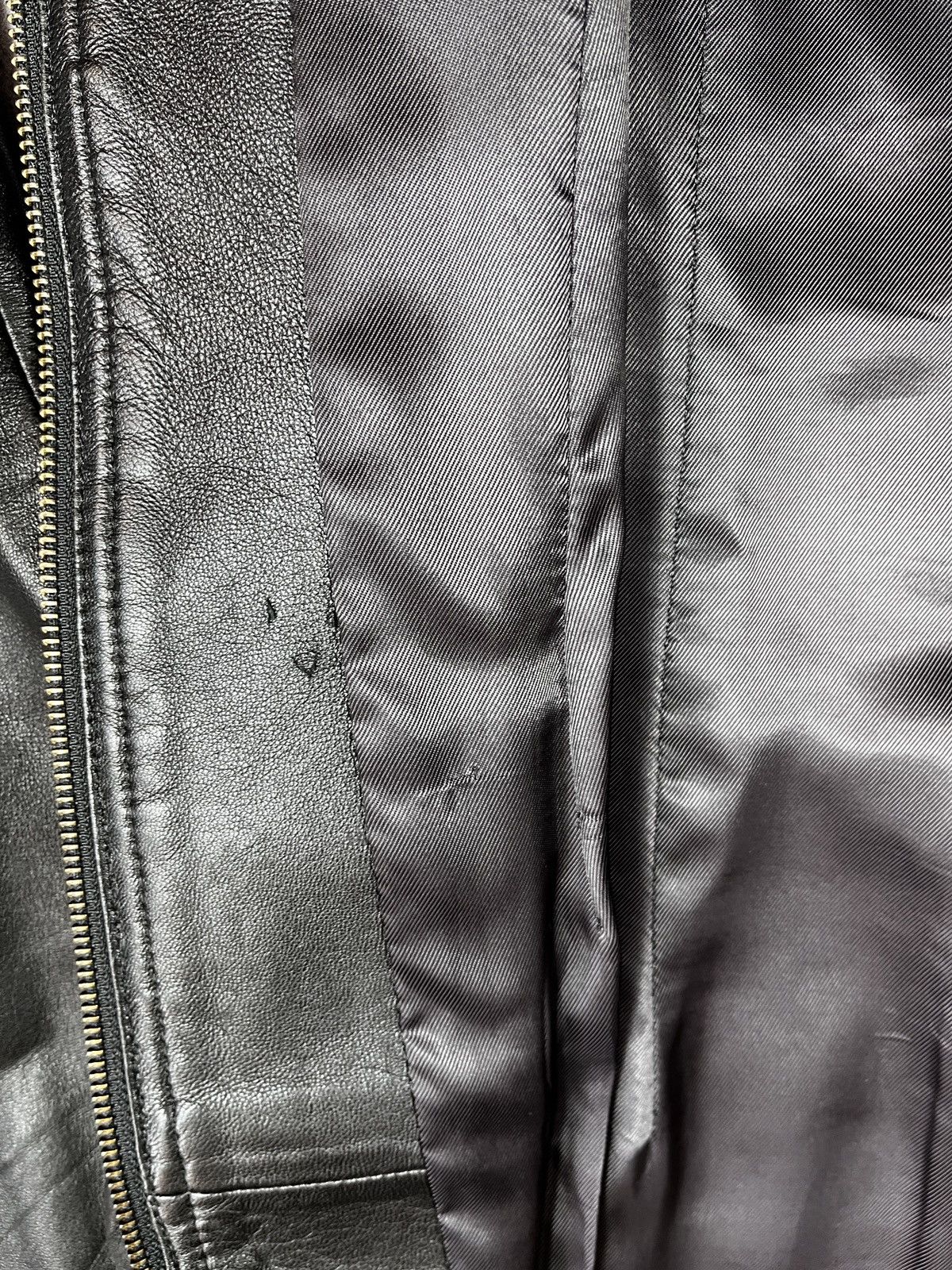 Leather Vintage Y2K Flare sleeves Leather Jacket old money opium L Size L / US 10 / IT 46 - 9 Thumbnail