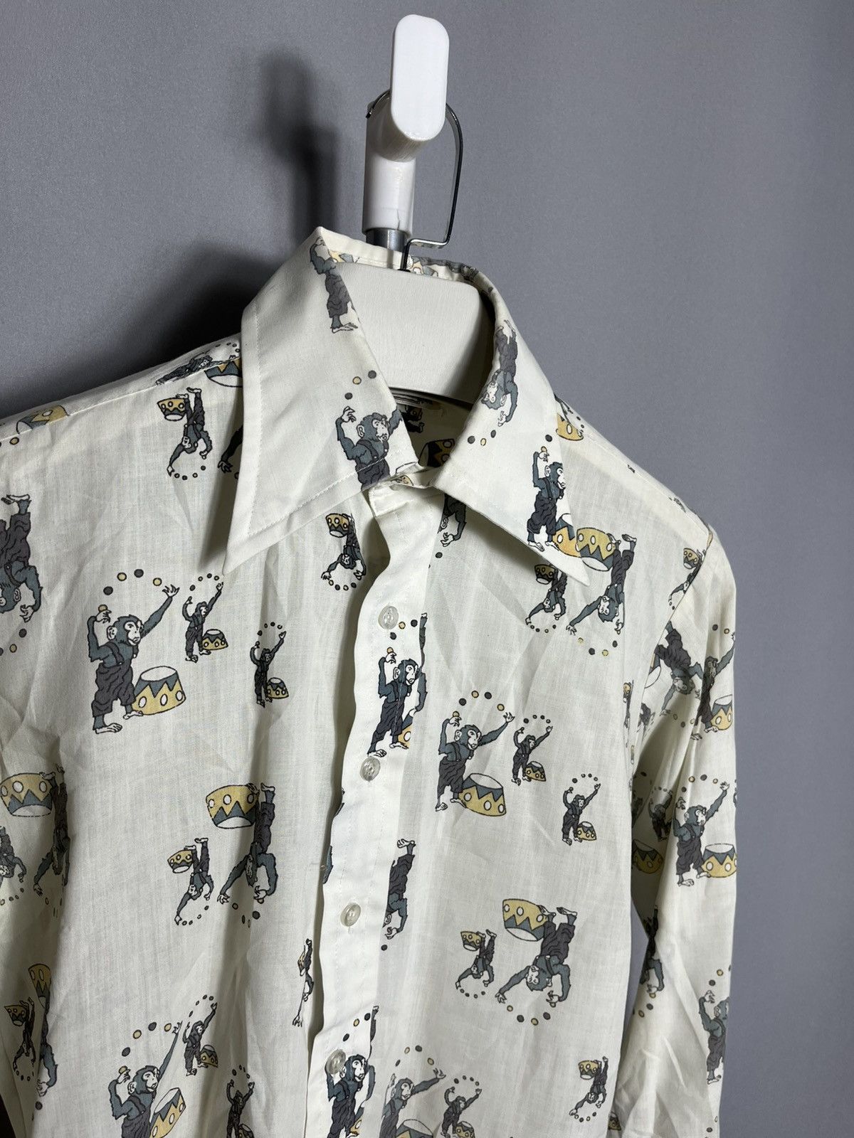Brutus Brutus shirt button up 1970s woman’s monkey slim monogram Size XL / US 12-14 / IT 48-50 - 3 Thumbnail
