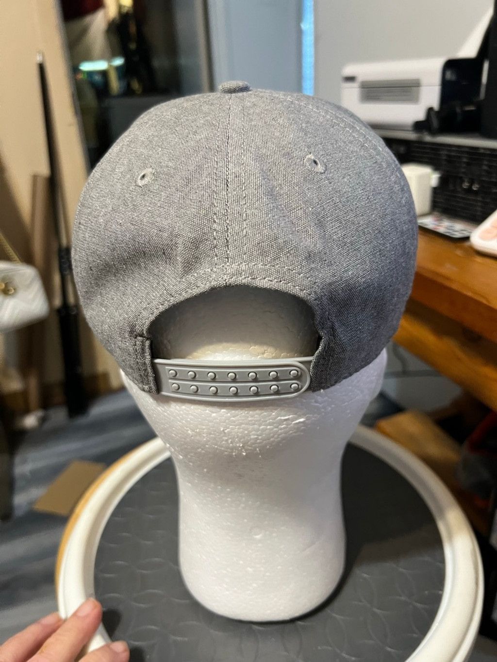 Other Men's Dude Perfect Gray Blue Snapback Hat One Size Size ONE SIZE - 3 Thumbnail