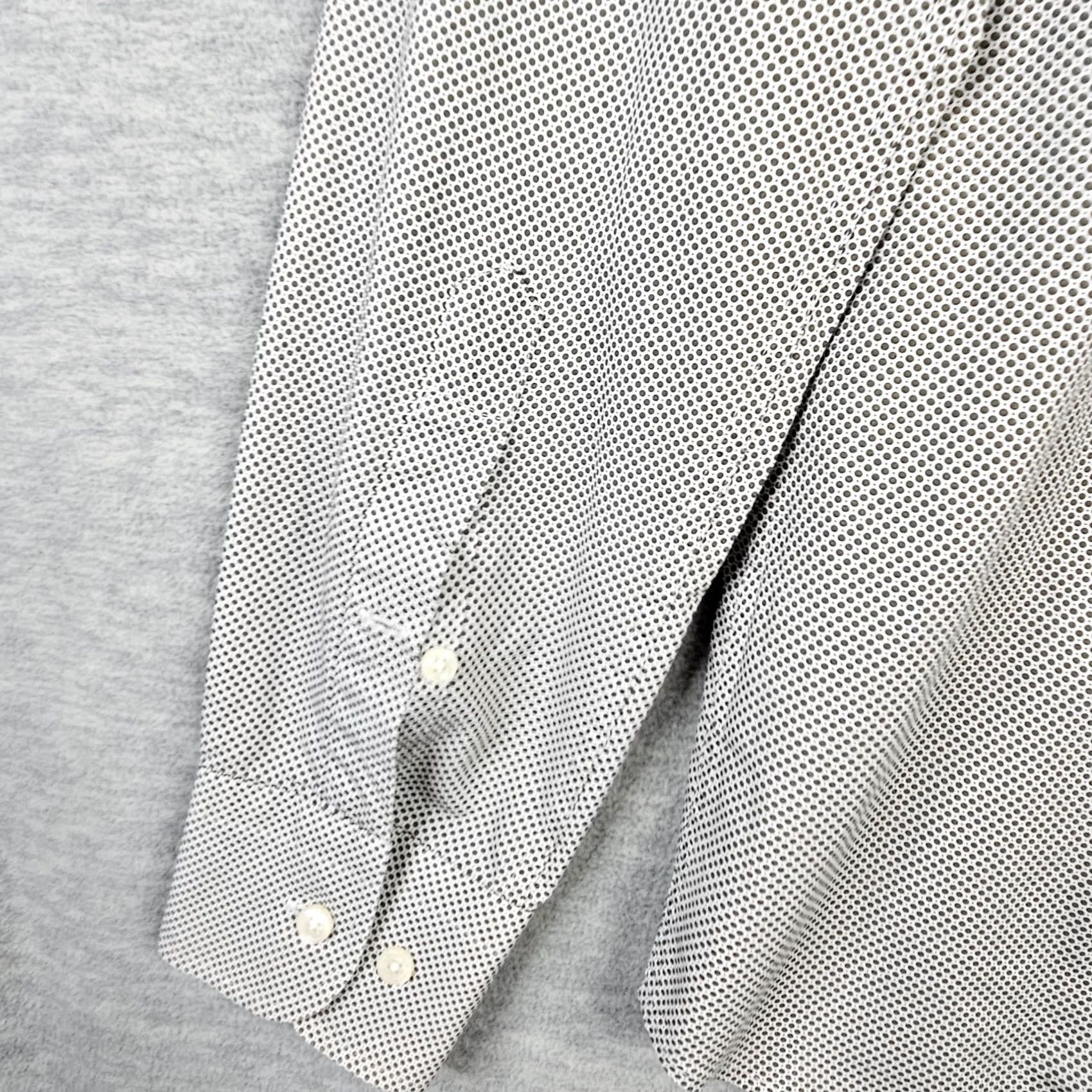 Suitsupply Suitsupply Gray Cotton Button-Up Shirt Mens Regular 39/15.5 Micro Polka Dot Pattern Polka Dot Vintage: No Size US L / EU 52-54 / 3 - 7 Thumbnail