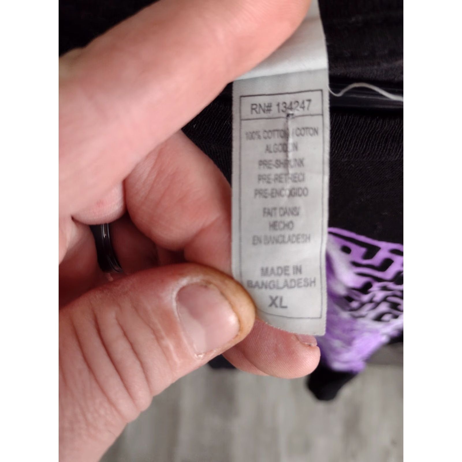 Vintage VINTAGE RockMe Labyrinth T-Shirt Size XL Adult Men's Black Purple 100% Cotton David Bowie Movie Graphic EUC Size US XL / EU 56 / 4 - 6 Thumbnail