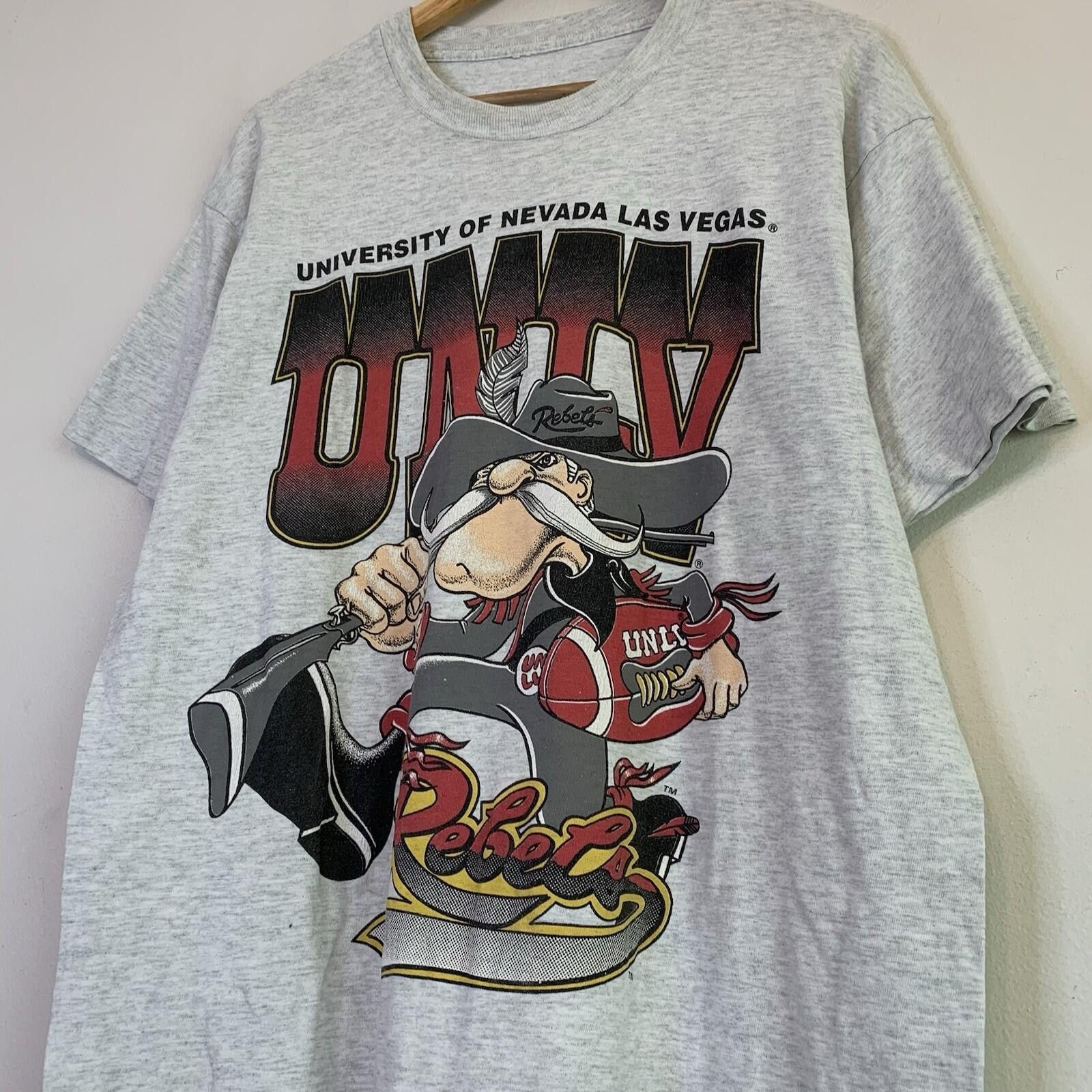Vintage Vintage 90s UNLV Rebels Graphic Shirt Gray Size XL Size US XL / EU 56 / 4 - 2 Thumbnail