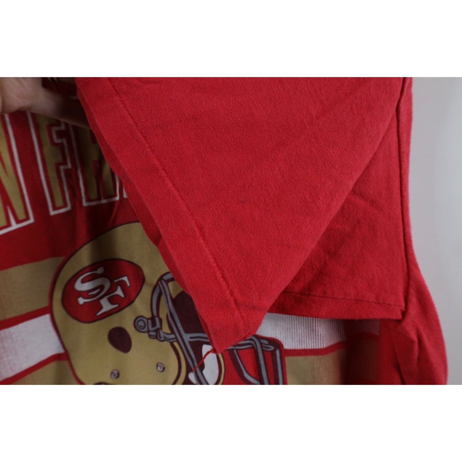 Vintage Vintage 90s Faded San Francisco 49ers Football T-Shirt Size US M / EU 48-50 / 2 - 8 Thumbnail
