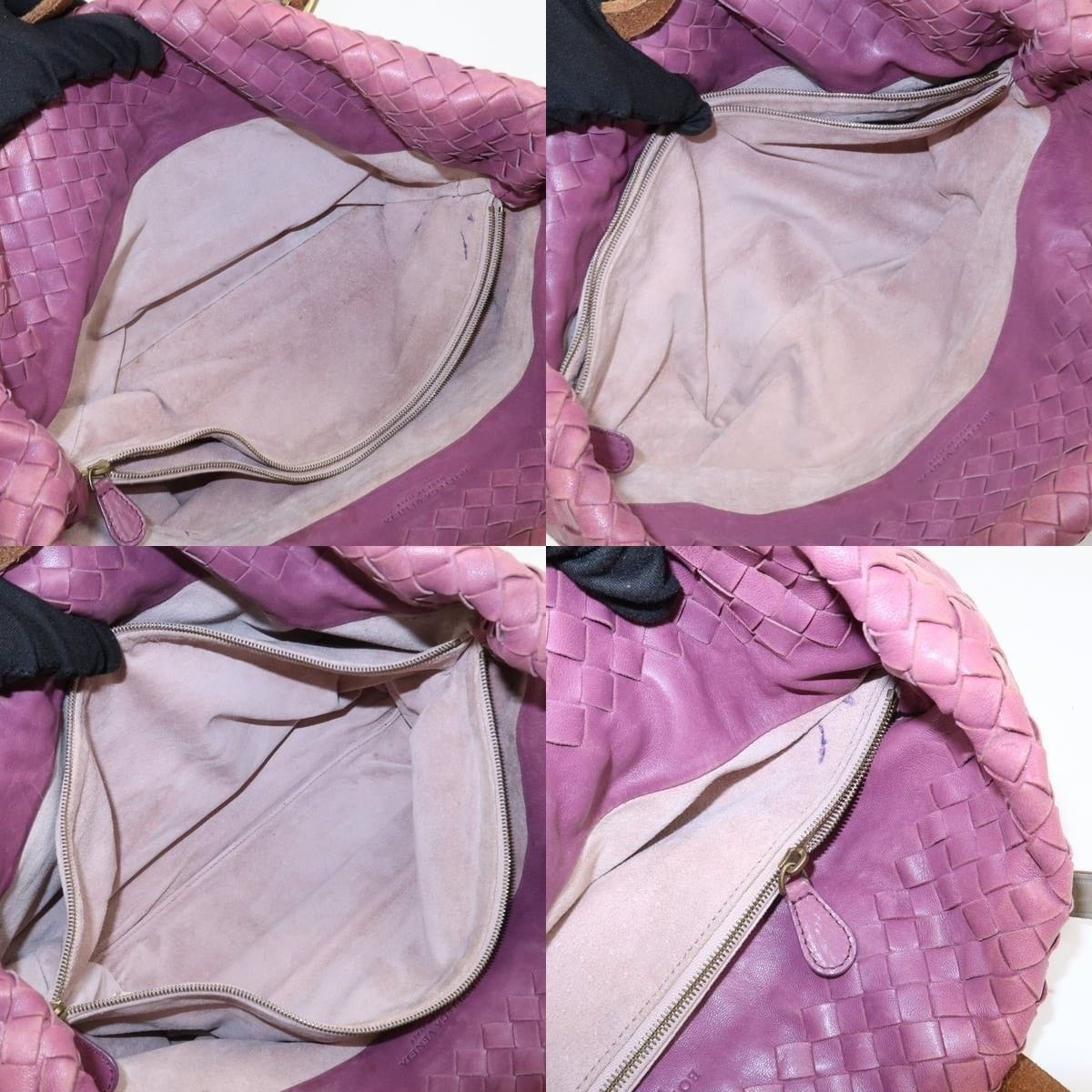 Bottega Veneta Bottega Veneta Intrecciato Lambskin Tote Pink Size ONE SIZE - 7 Thumbnail