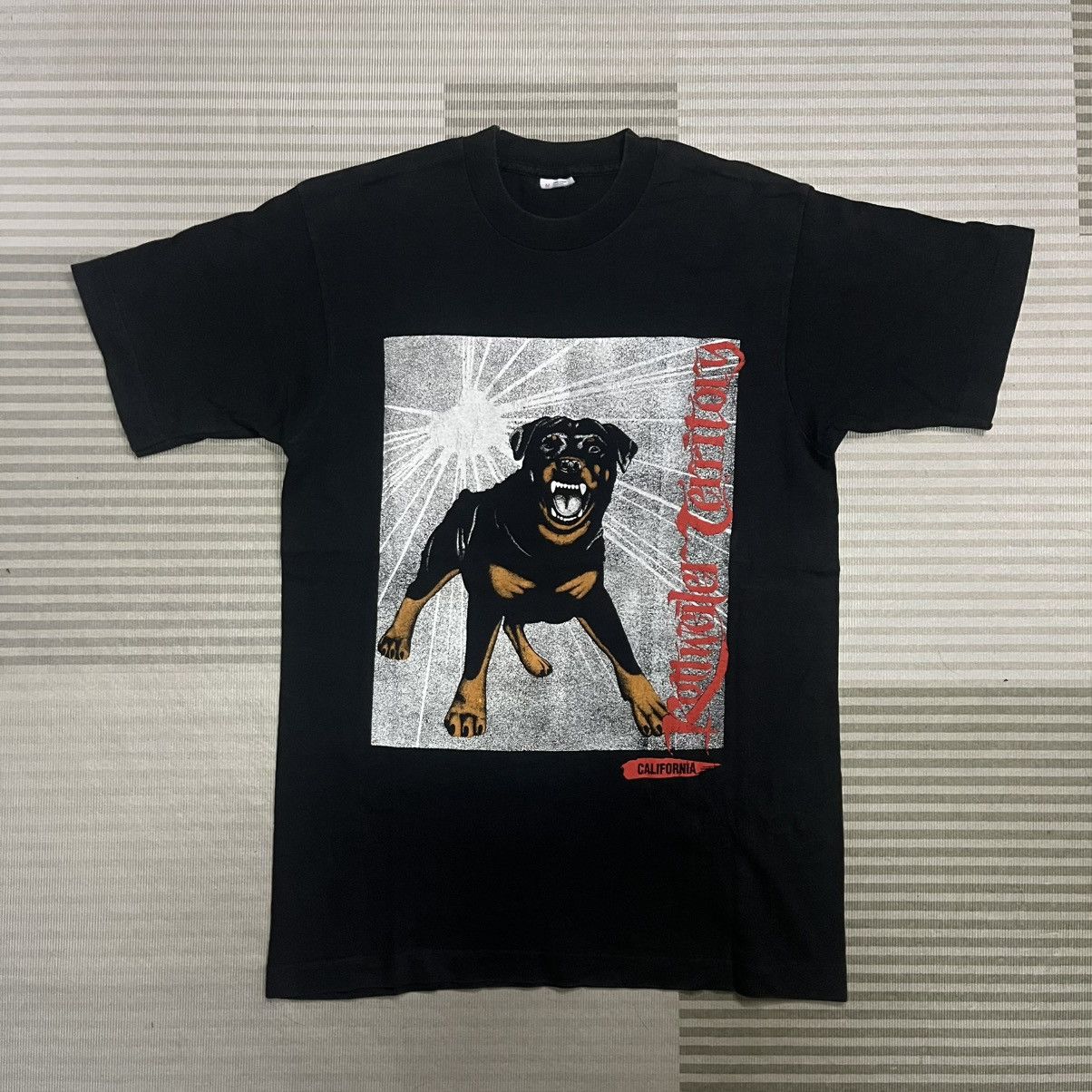Vintage Vintage 90s "Top Dawg" Rottweiler Territory Tshirt Size US M / EU 48-50 / 2 - 1 Thumbnail