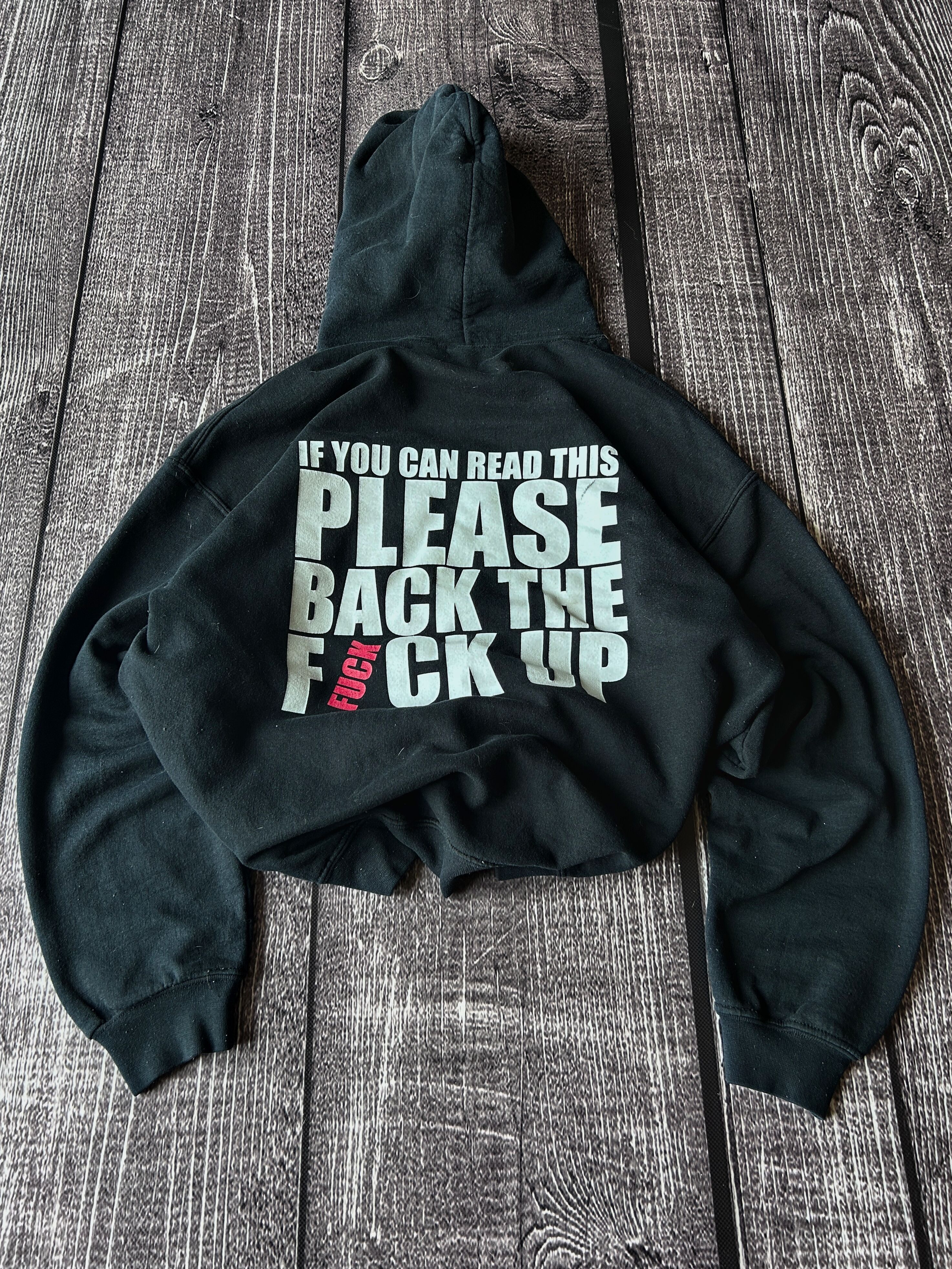 Vintage Y2K Grunge Statement Graphic Hoodie Streetwear Core Size US L / EU 52-54 / 3 - 1 Preview