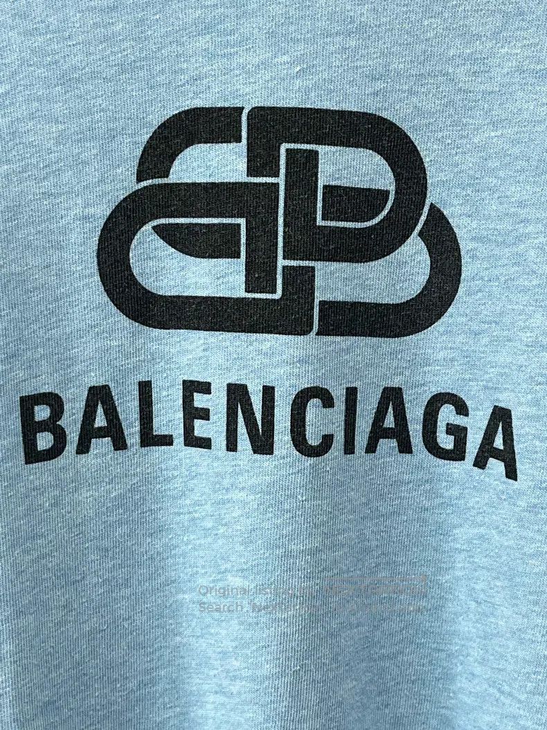 Balenciaga Balenciaga Haze Blue Snap Short Sleeve Size US XL / EU 56 / 4 - 5 Thumbnail