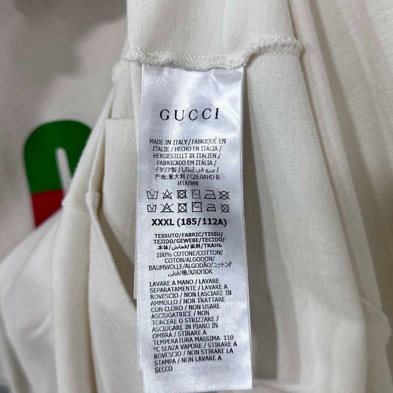 Gucci Gucci White Lightning Logo T-shirt-2508 Size US XXL / EU 58 / 5 - 6 Thumbnail