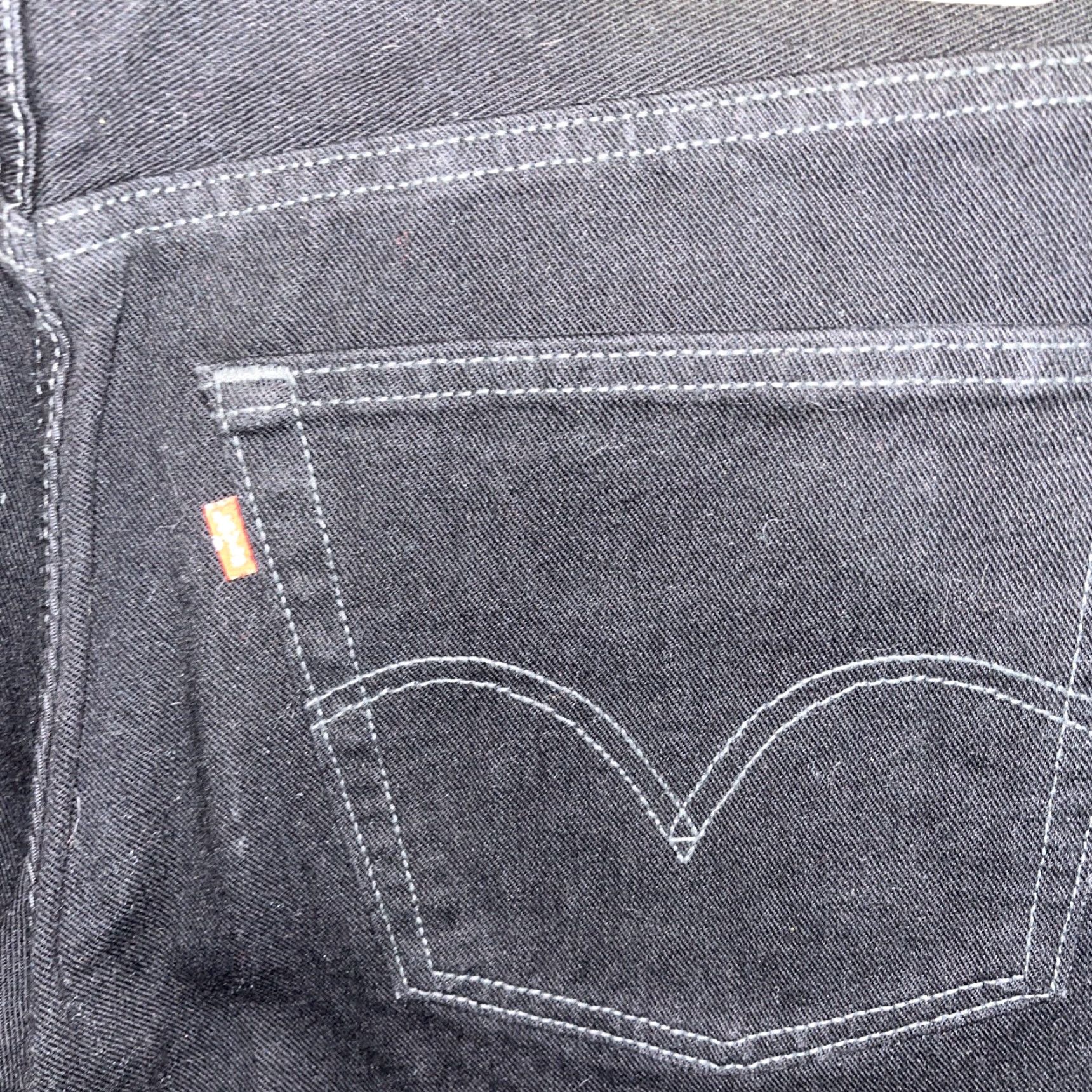 Levi's Levi's 550 Jeans Mens 38x32 Black Denim Relaxed Fit Straight Leg Casual Pants Size US 38 / EU 54 - 5 Thumbnail
