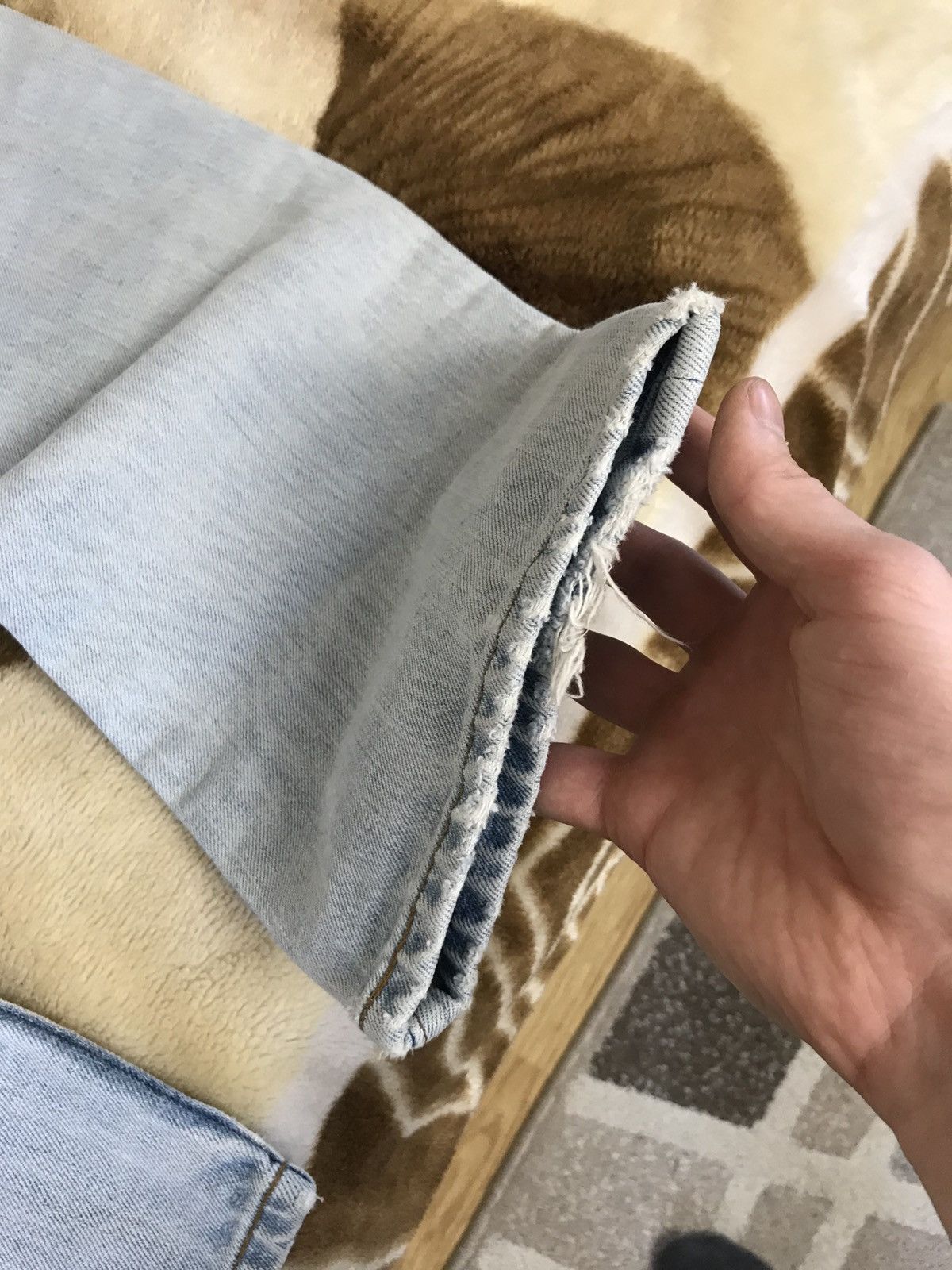Levi's 🔥 Vintage Levis 29x30 Distressed Denim Washed Pants Jeans Size US 29 - 9 Thumbnail