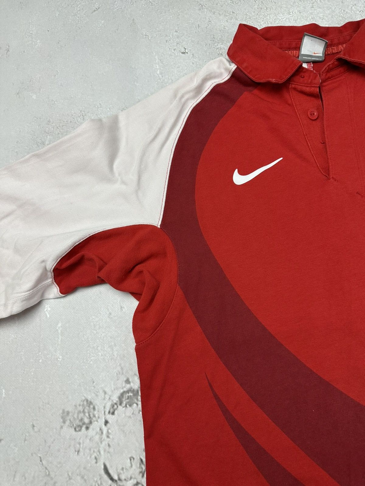 Nike Vintage Nike England Rugby Shirt World Cup Winner Red Y2K Size US L / EU 52-54 / 3 - 4 Thumbnail