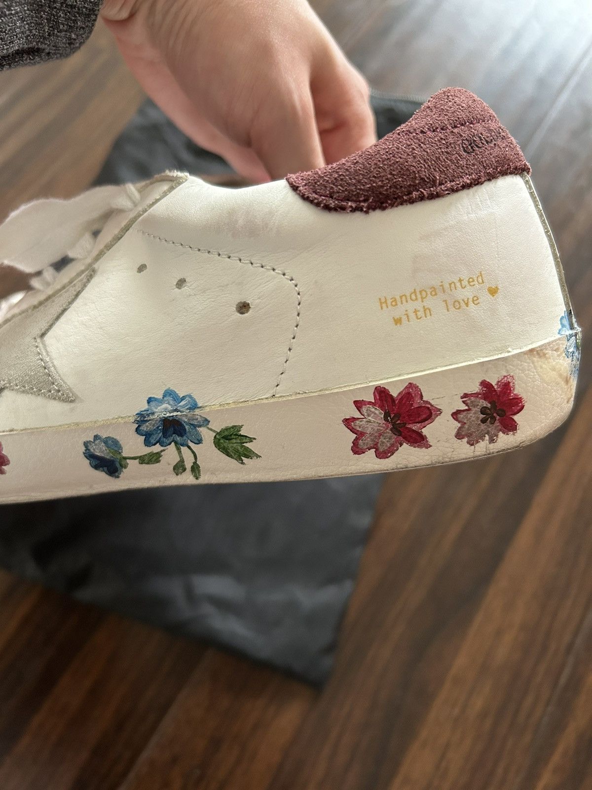 Golden Goose Golden Goose superstar floral painted retro sneakers size 36 Size US 6 / IT 36 - 2 Thumbnail