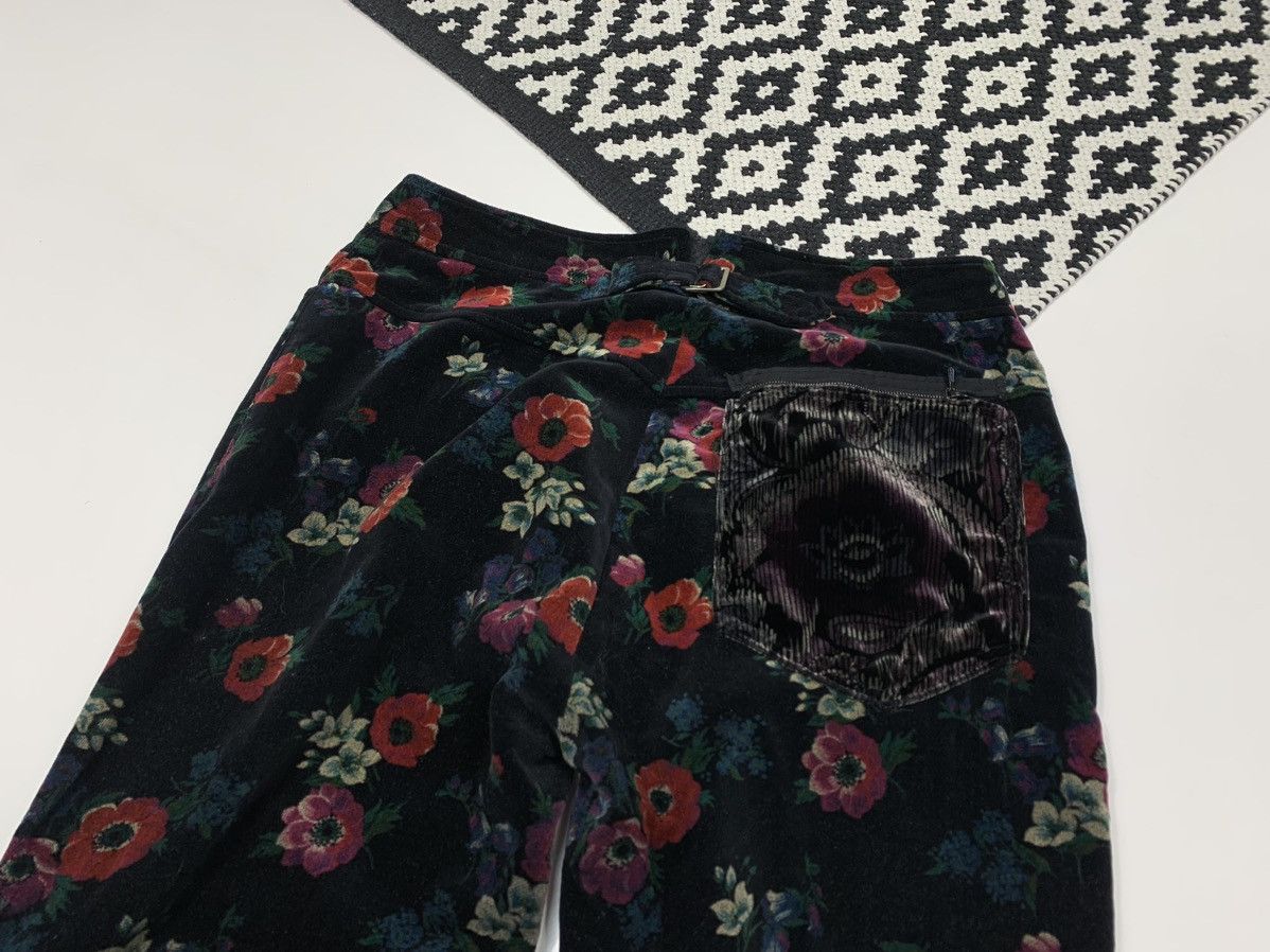 Kenzo Kenzo Vilvet Flowers Pant Vintage 80s Made In France Size 26" / US 2 / IT 38 - 14 Thumbnail